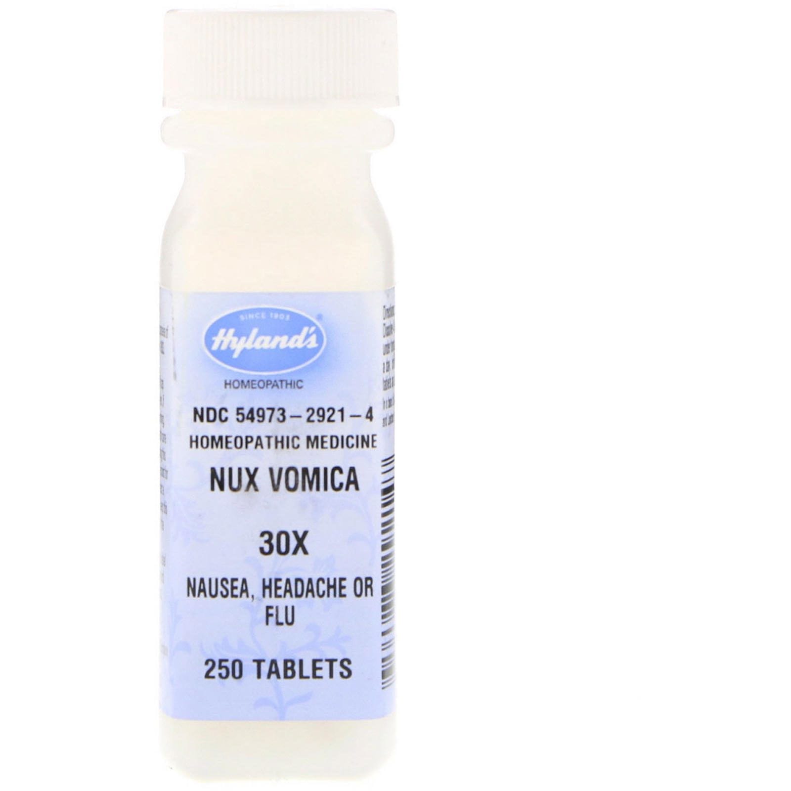 Hyland's, Nux Vomica 30X, 250 Comprimidos