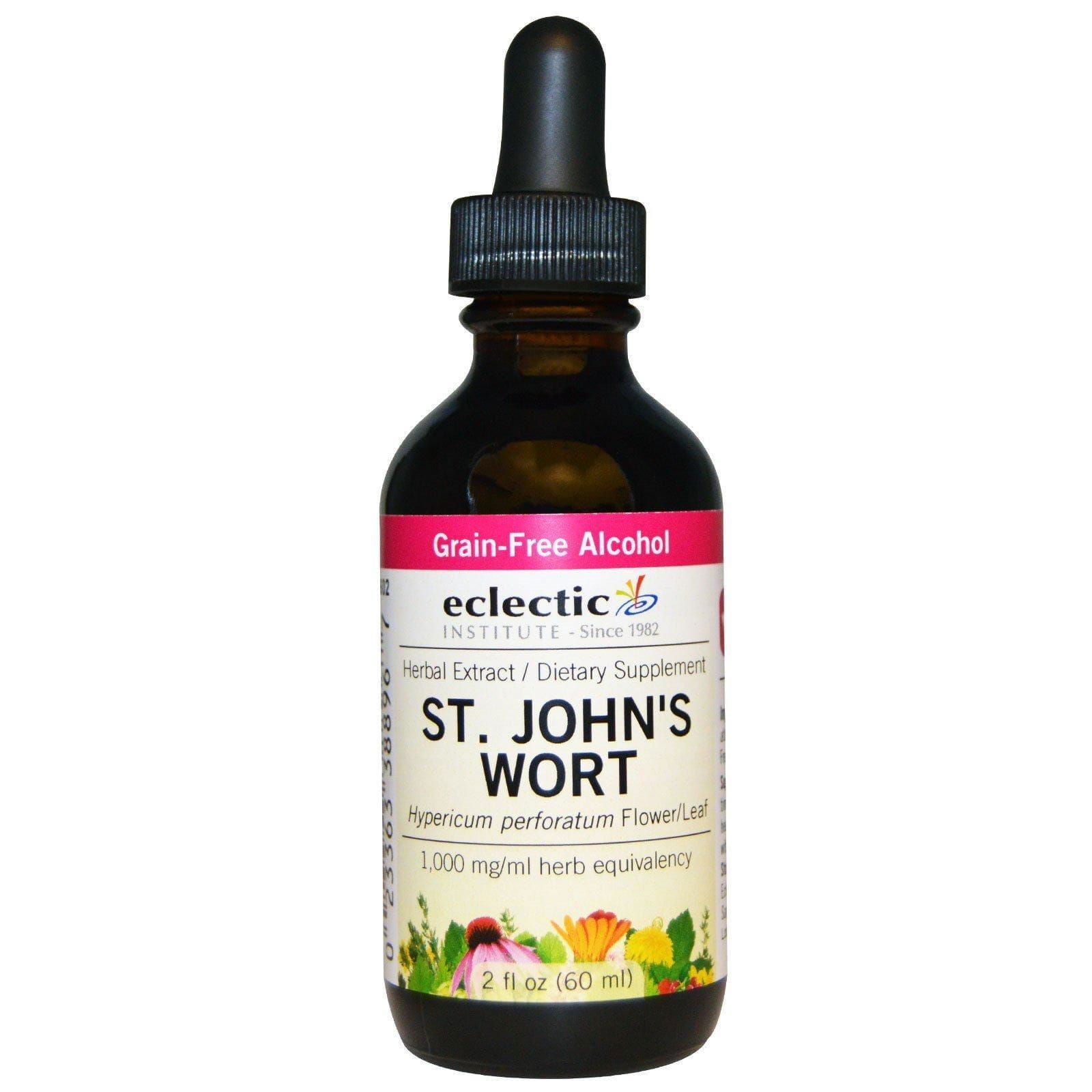 Eclectic Institute, Hierba de San Juan, sin alcohol etílico, 2 fl oz (60 ml)
