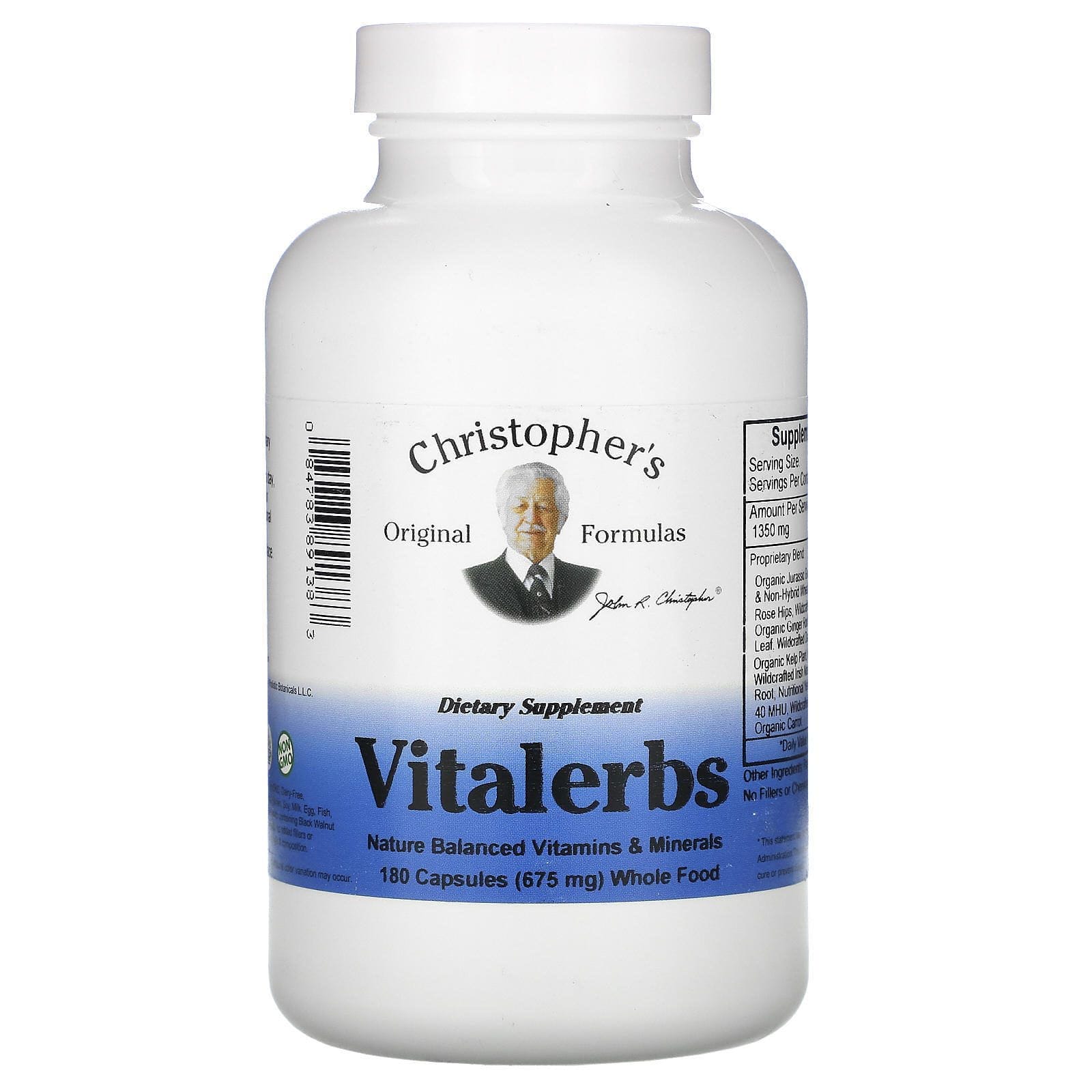 Christopher's Original Formulas, Vitalerbs, 675 mg, 180 cápsulas
