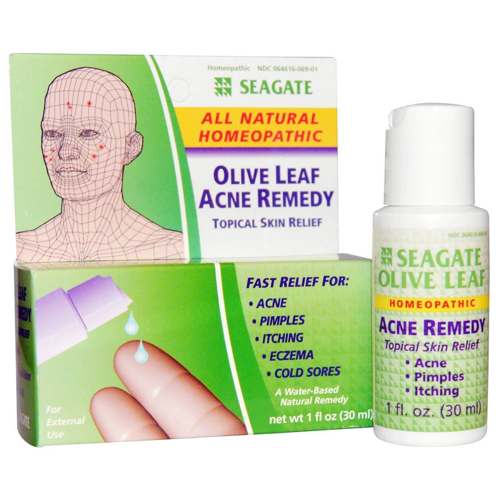 Seagate, Remedio para el Acné de Hoja de Oliva, 1 fl oz (30 ml)