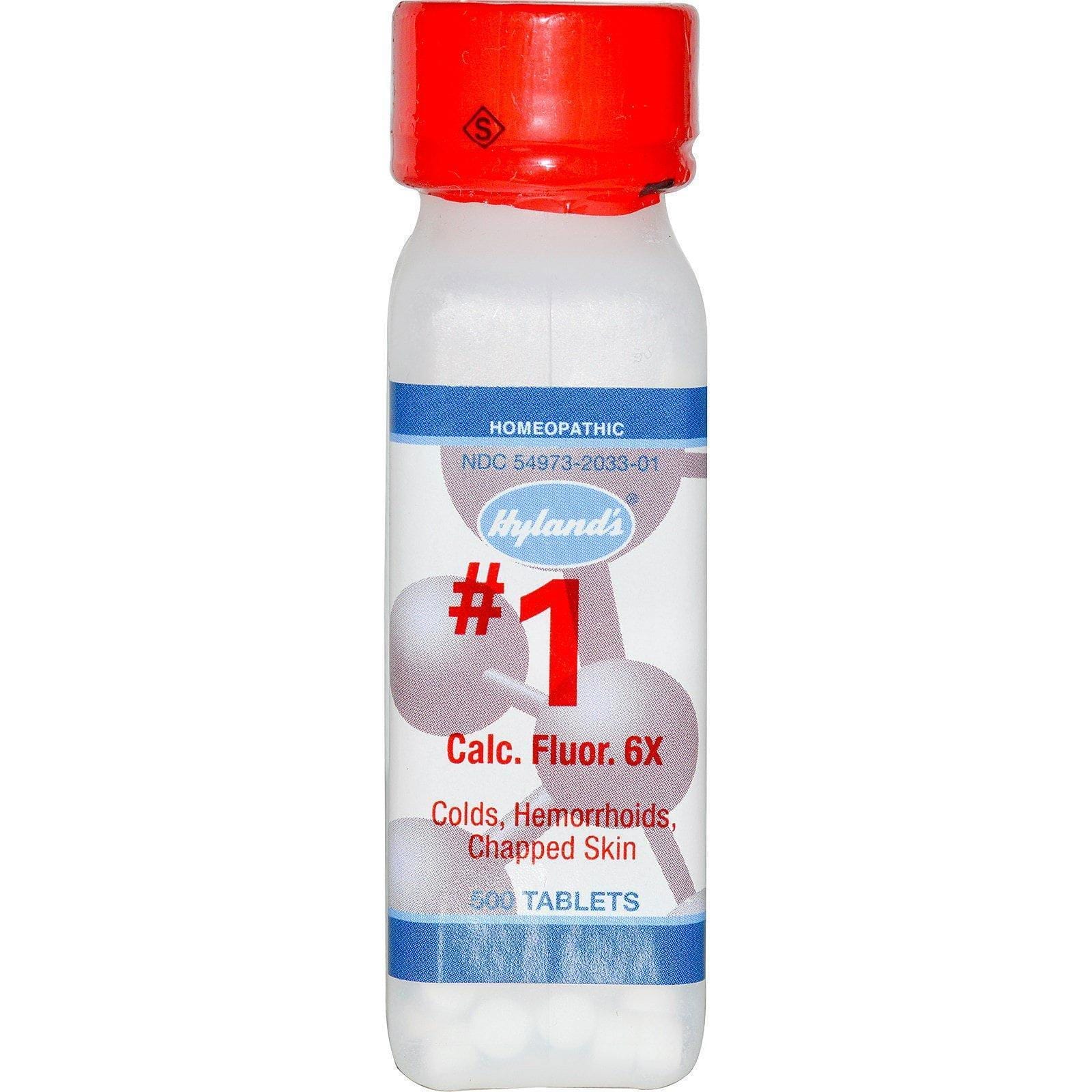 Hyland's, #1 Calc. fluoride. 6X, 500 comprimidos