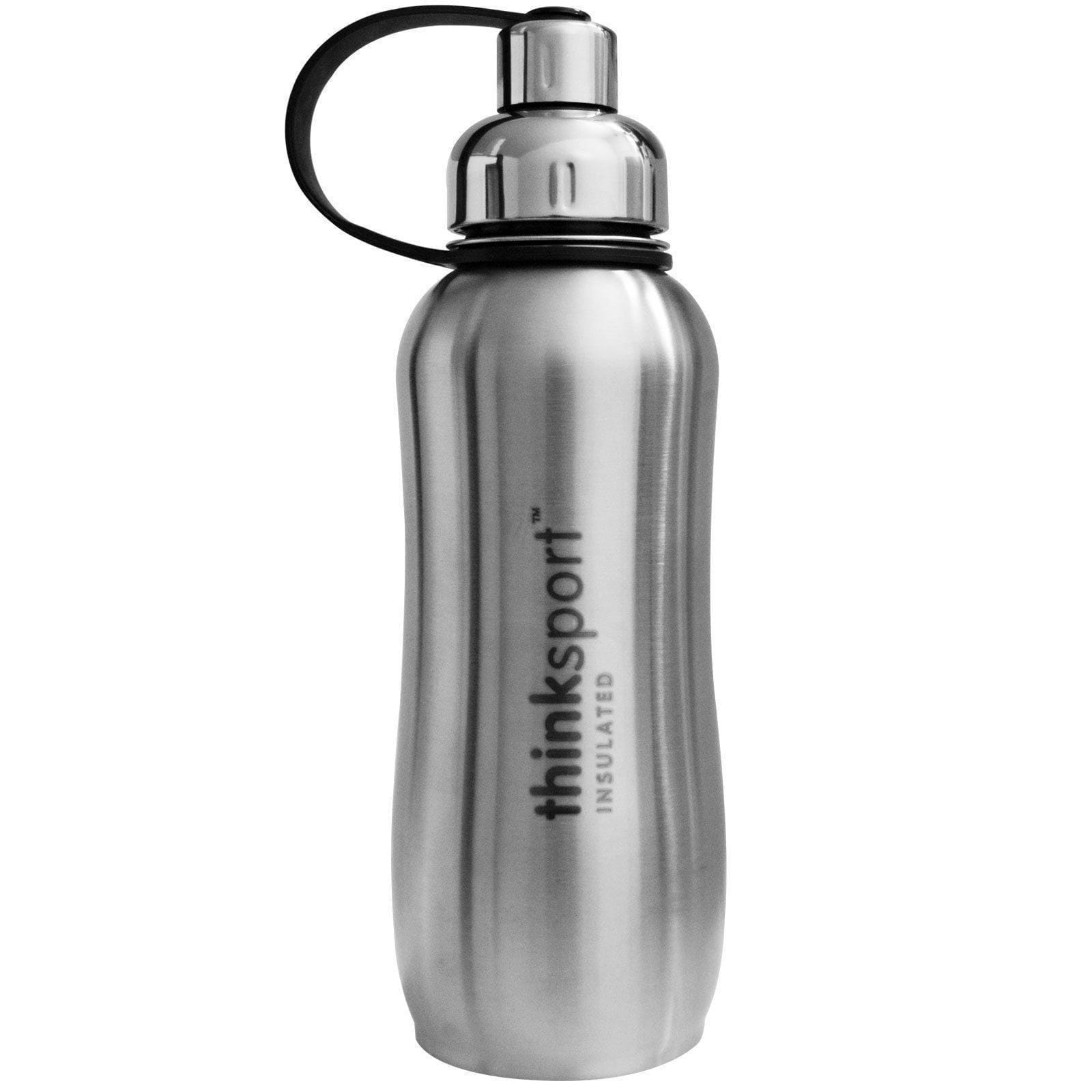 Think, Thinksport, botella protegida para deportes plateada de 25 oz (750 ml)