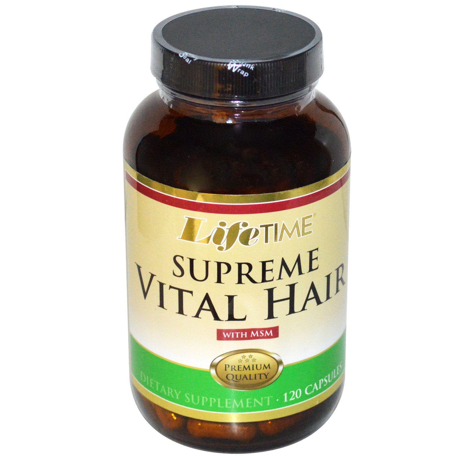 LifeTime Vitamins, Cabello vital supremo con MSM, 120 cápsulas