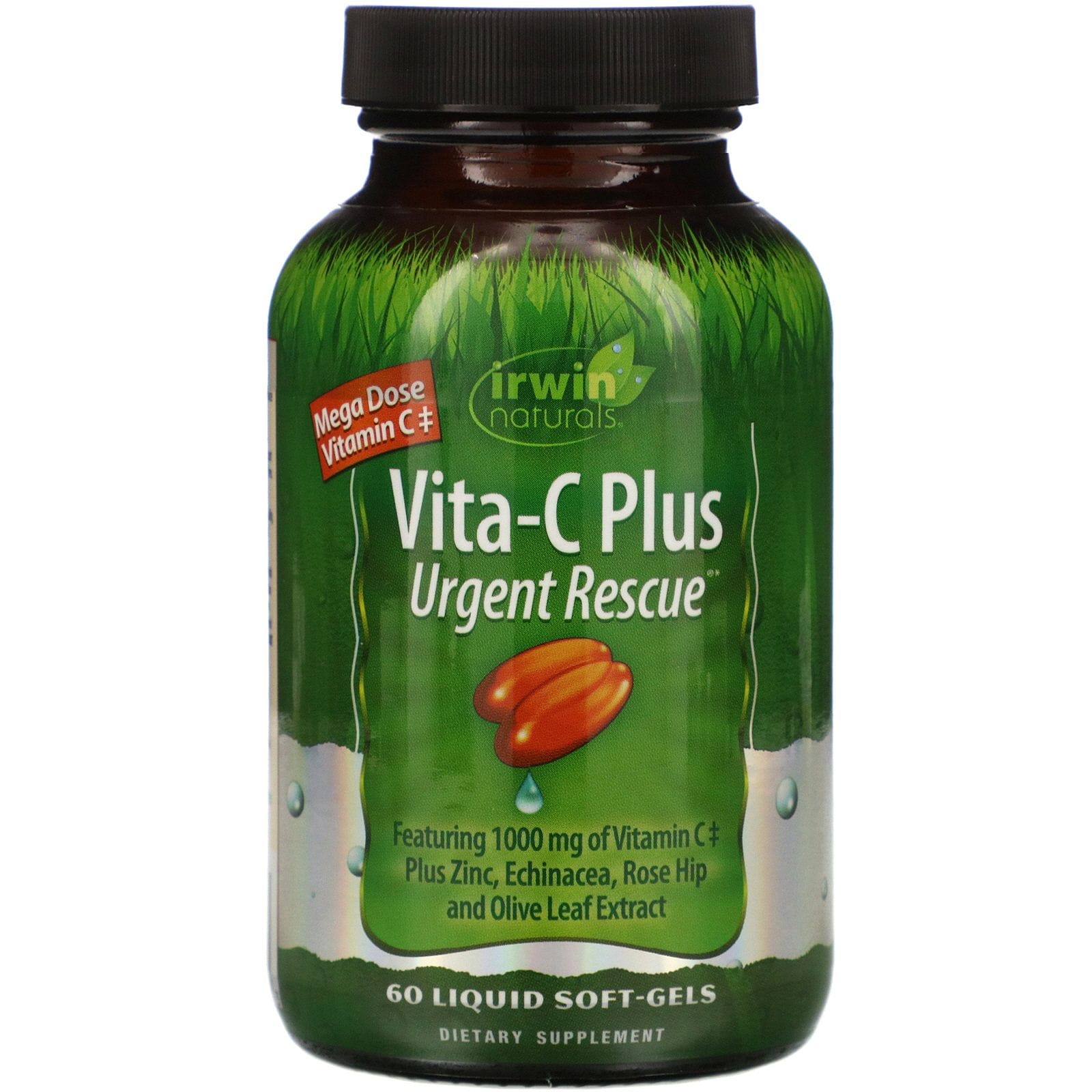 Irwin Naturals, Vita-C plus, Rescate urgente, 60 cápsulas blandas líquidas