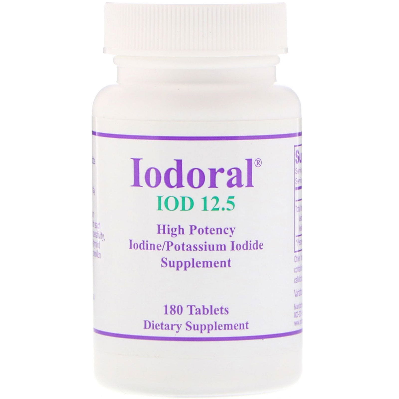 Optimox, Iodoral, 180 tabletas