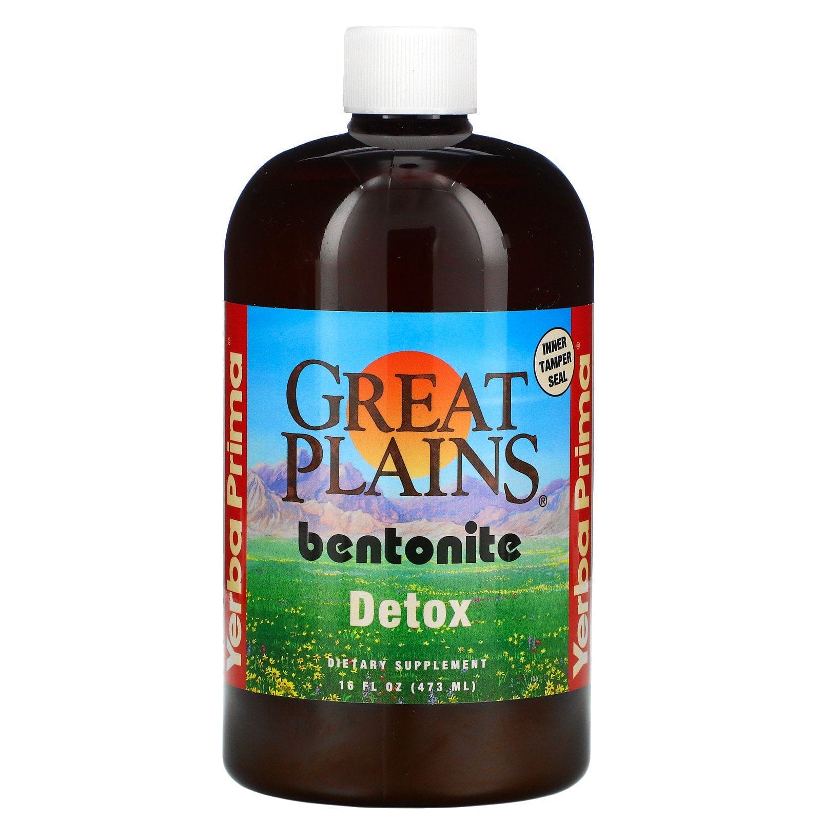 Yerba Prima, Great Plains, Bentonita, Desintoxicante, 473 ml (16 oz. líq.)