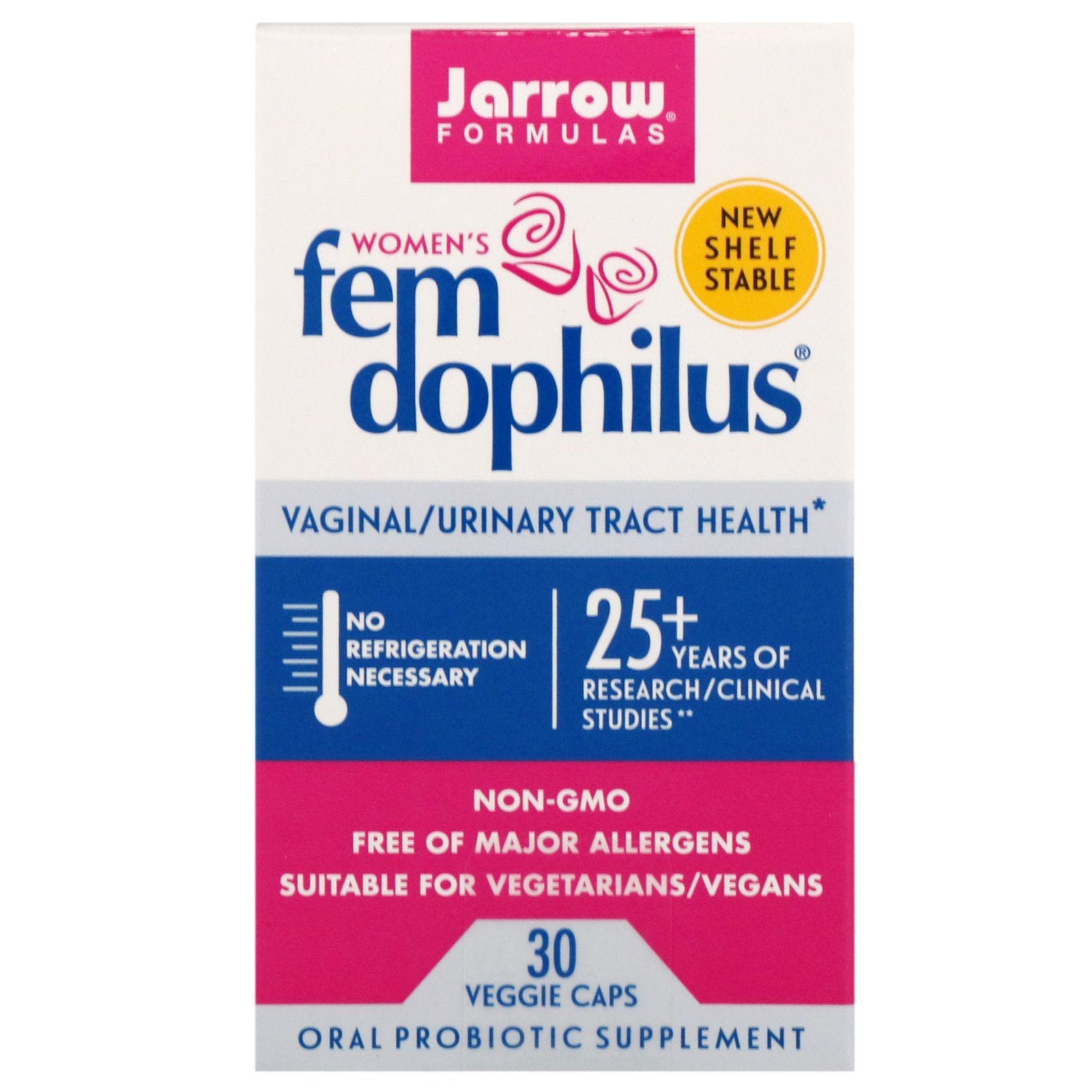 Jarrow Formulas, Fem Dophilus para mujeres, 30 Cápsulas vegetales