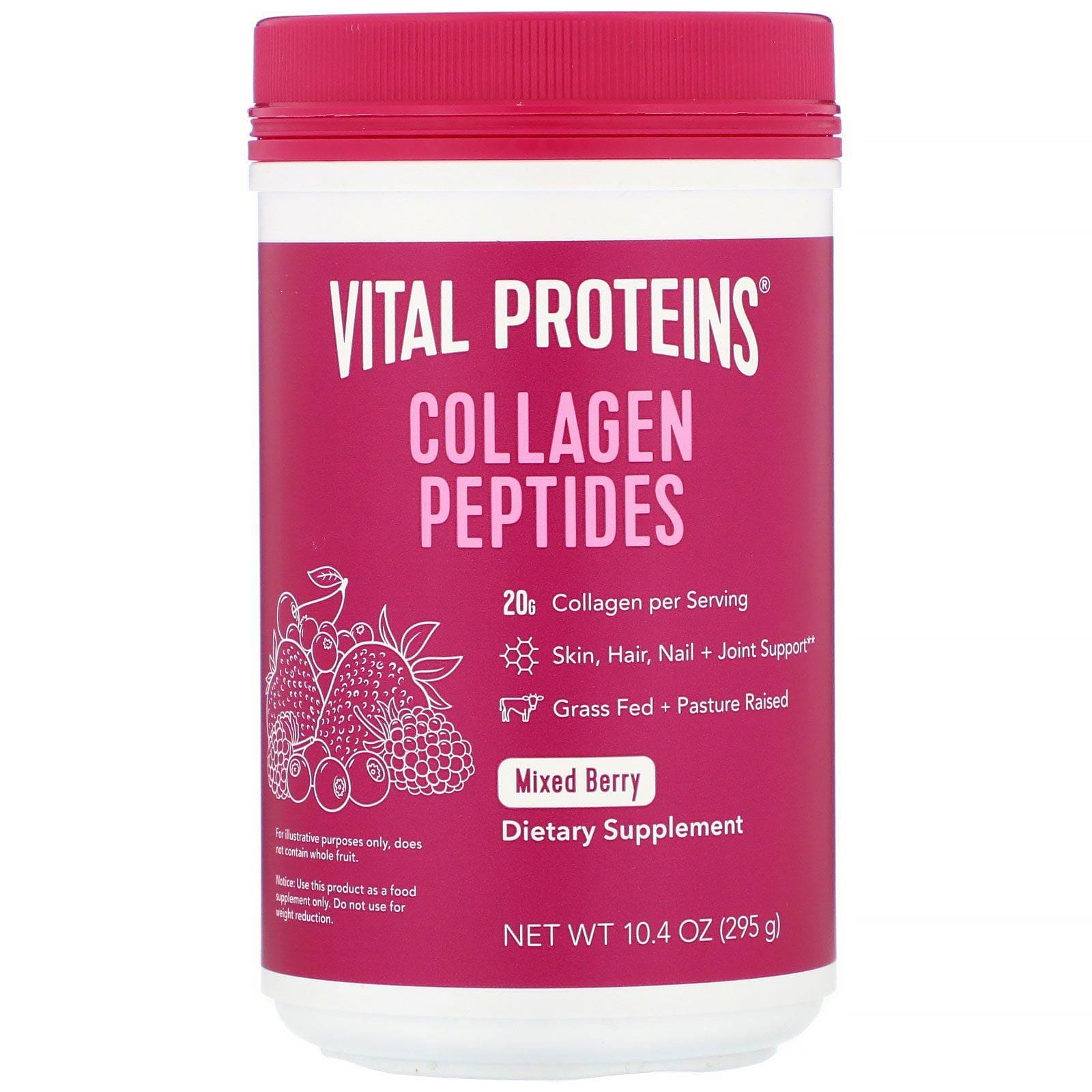 Vital Proteins, Collagen Peptides, Mixed Berry, 10.4 oz (295 g)