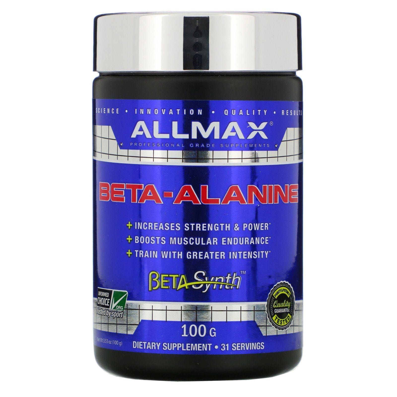 ALLMAX Nutrition, Beta-alanina, 100 g (3,53 oz)