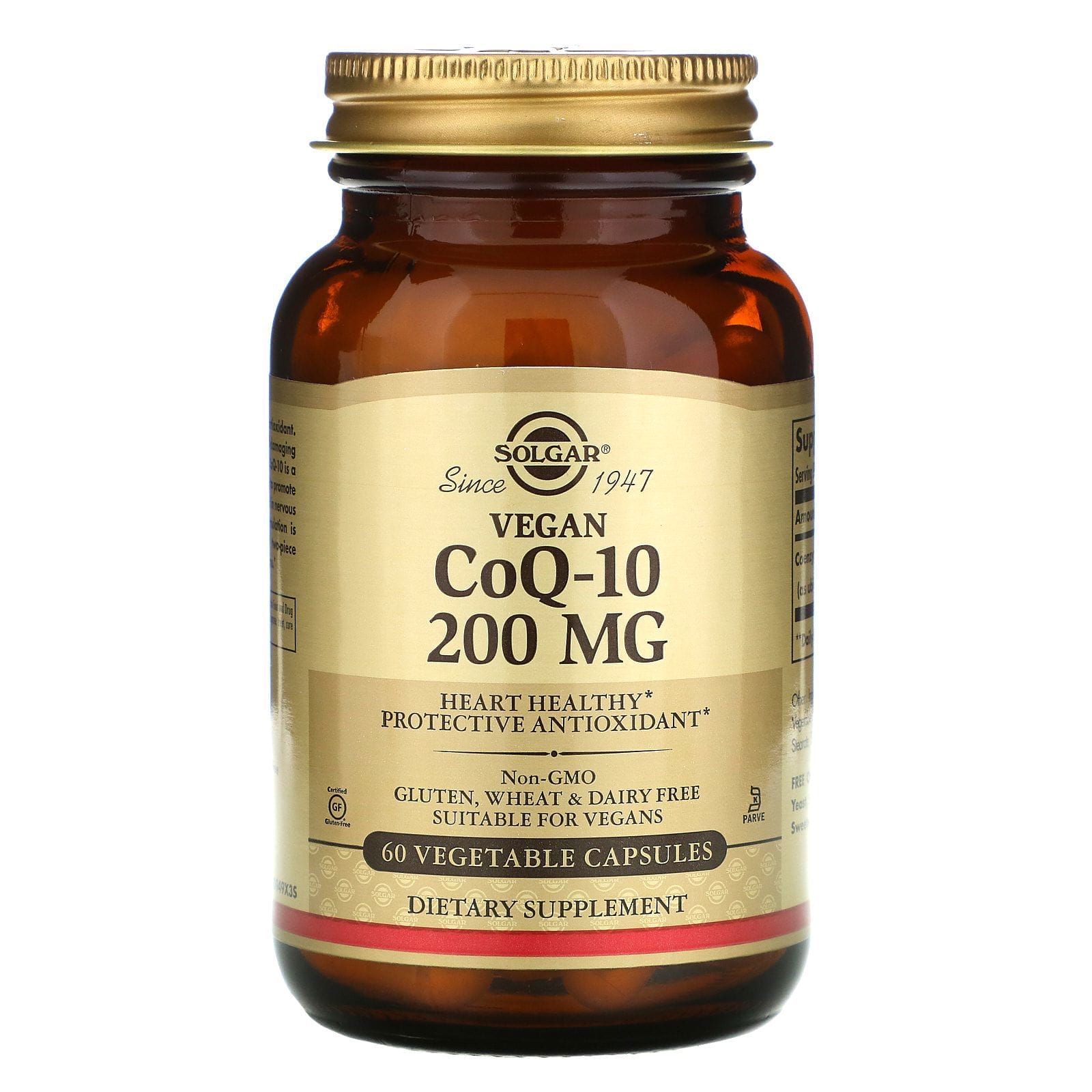 Solgar, CoQ10 apta para vegetarianos, 200 mg, 60 cápsulas vegetales