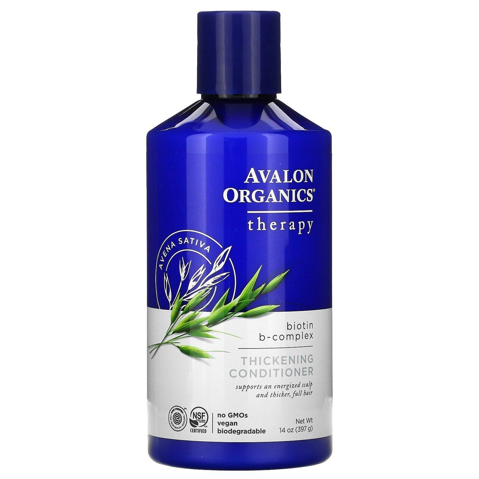 Avalon Organics, Acondicionador engrosador, Tratamiento con complejo B de biotina, 397 g (14 oz)