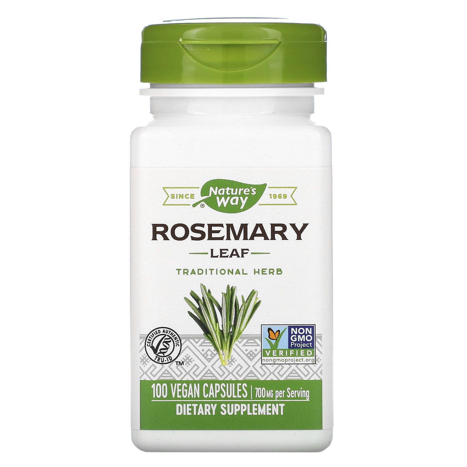 Nature's Way, Rosemary Leaf, 700 mg, 100 Vegan Capsules
