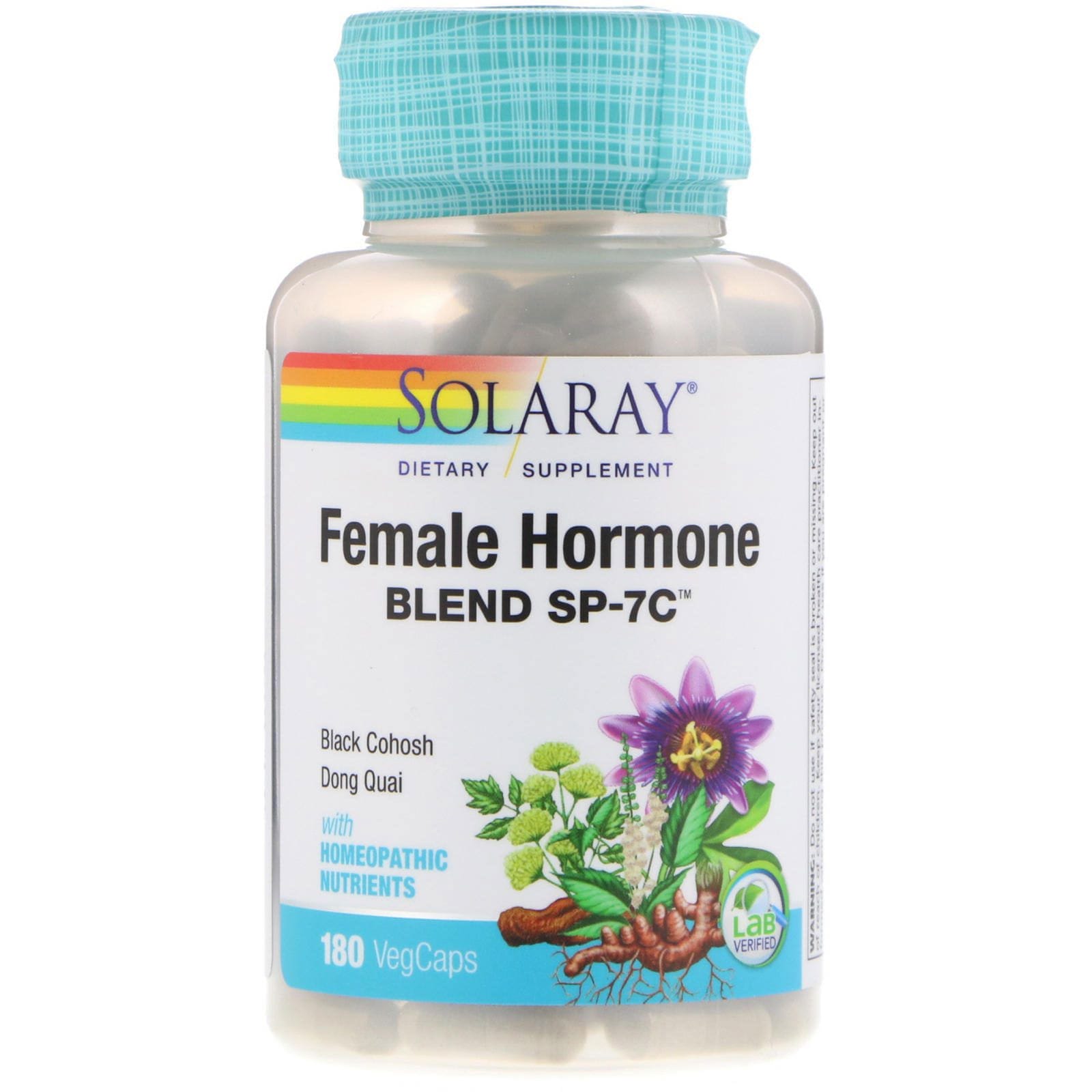 Solaray, Hormona femenina Blend SP-7C, 180 cápsulas vegetarianas
