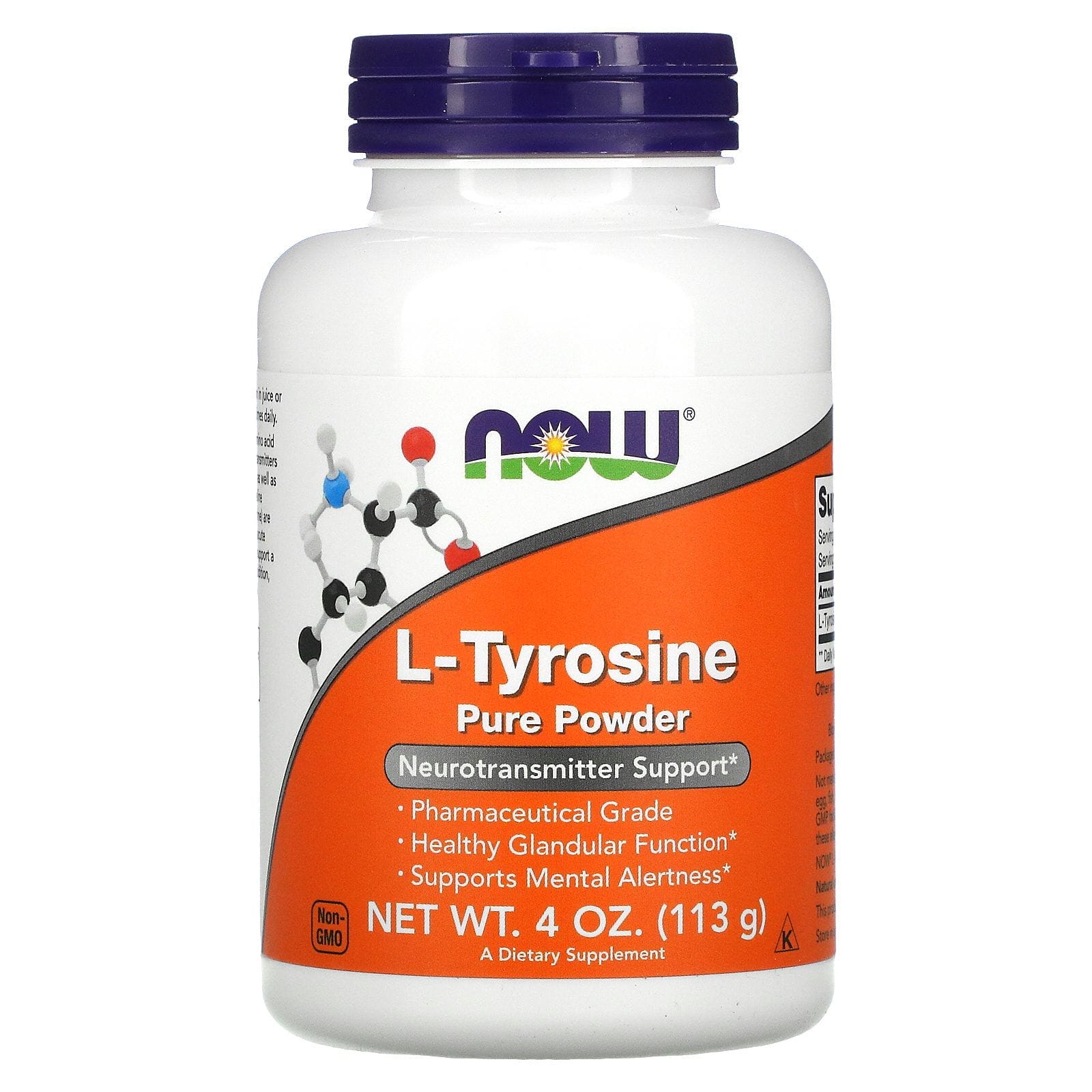 Now Foods, L-Tyrosine Pure Powder, 4 oz (113 g)