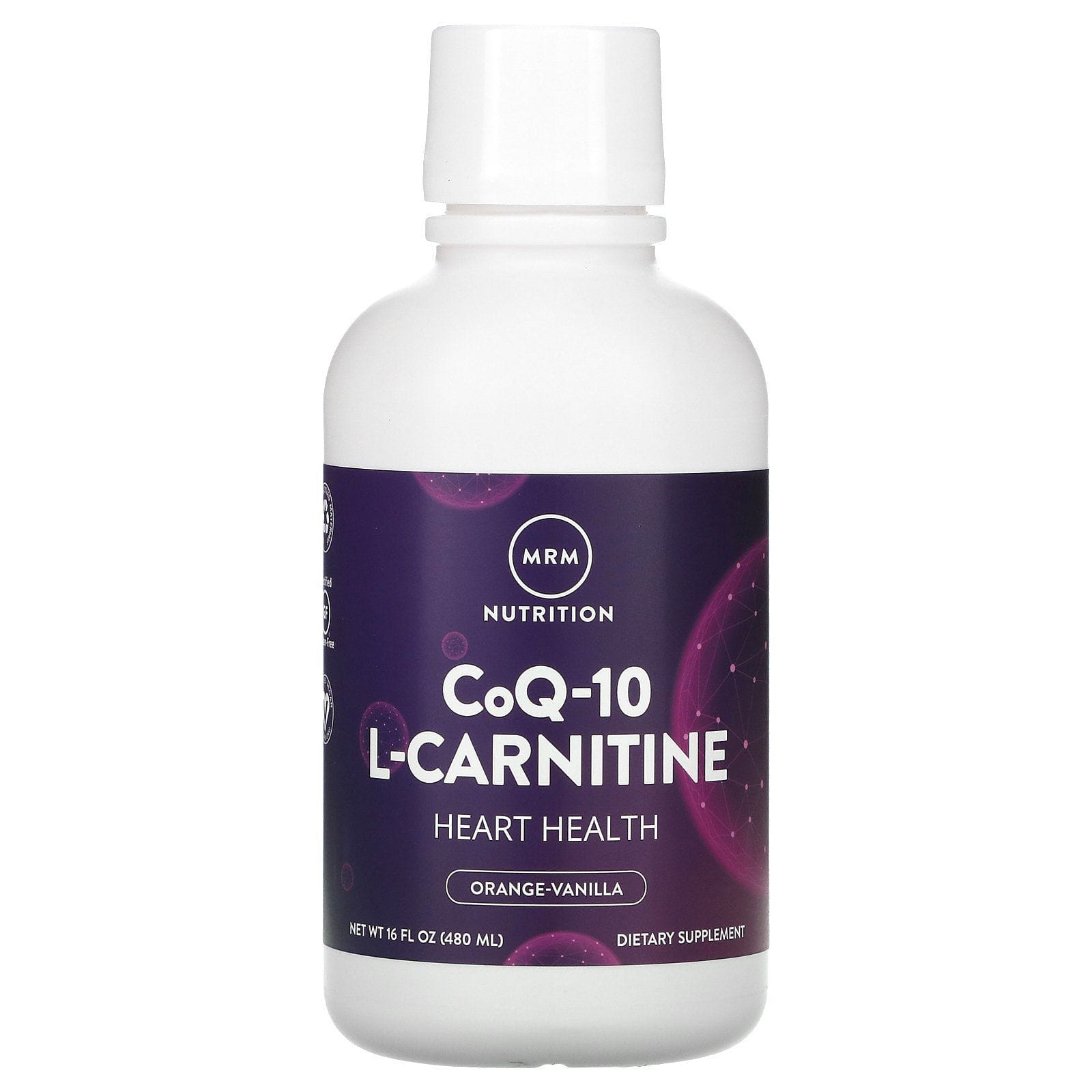 MRM, CoQ-10 L-Carnitine, Orange-Vanilla, 16 fl oz (480 ml)