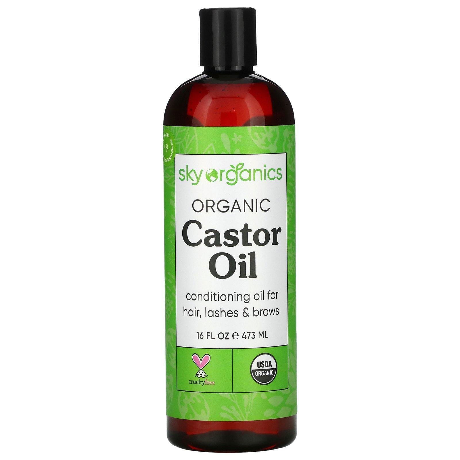 Sky Organics, Aceite de ricino orgánico, 16 fl oz (473 ml)