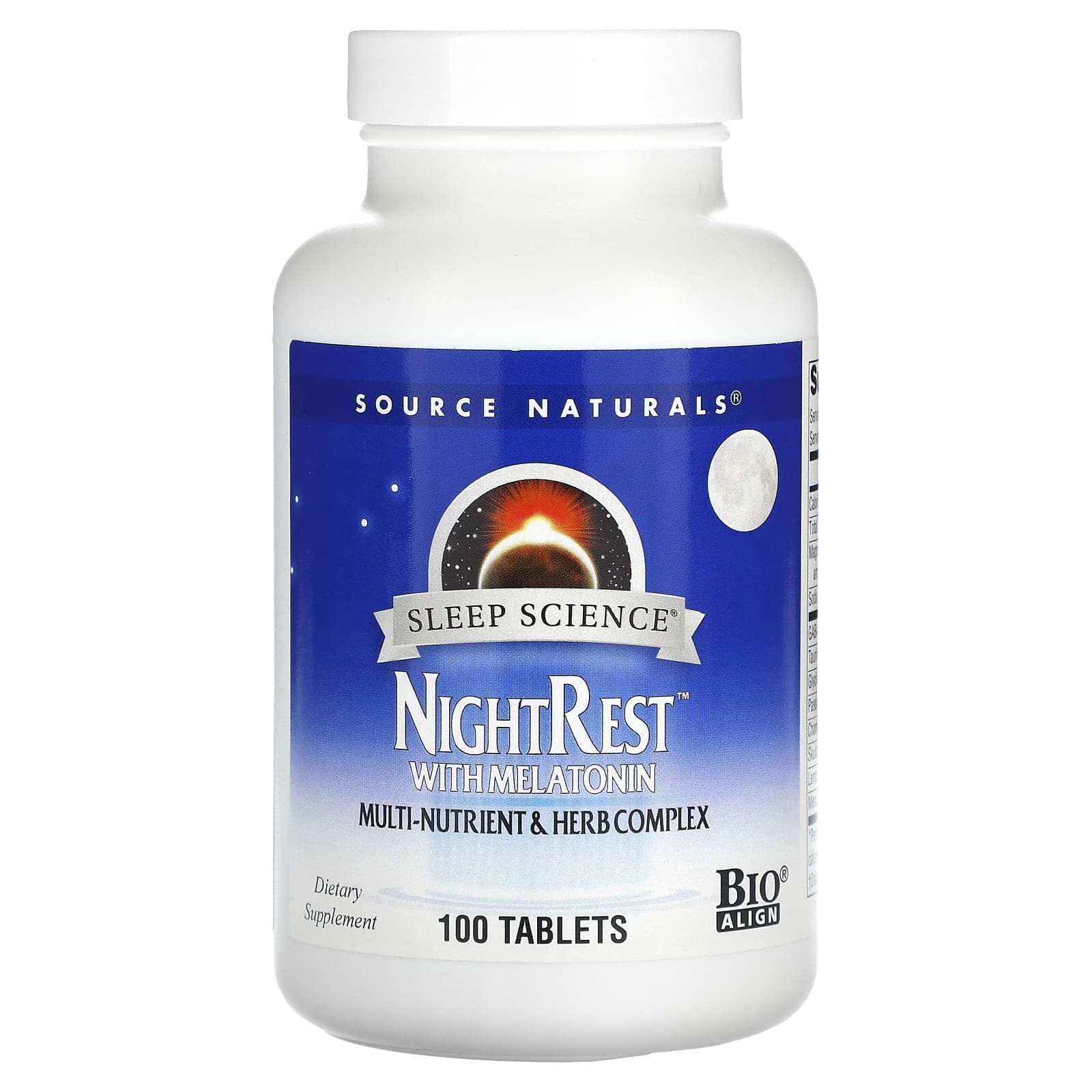 Source Naturals, Sleep Science, NightRest con melatonina, 100 comprimidos
