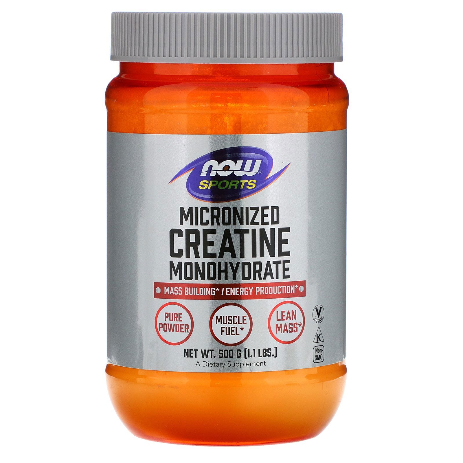 Now Foods, Sports, monohidrato de creatina, micronizada, 1.1 lbs (500 g)