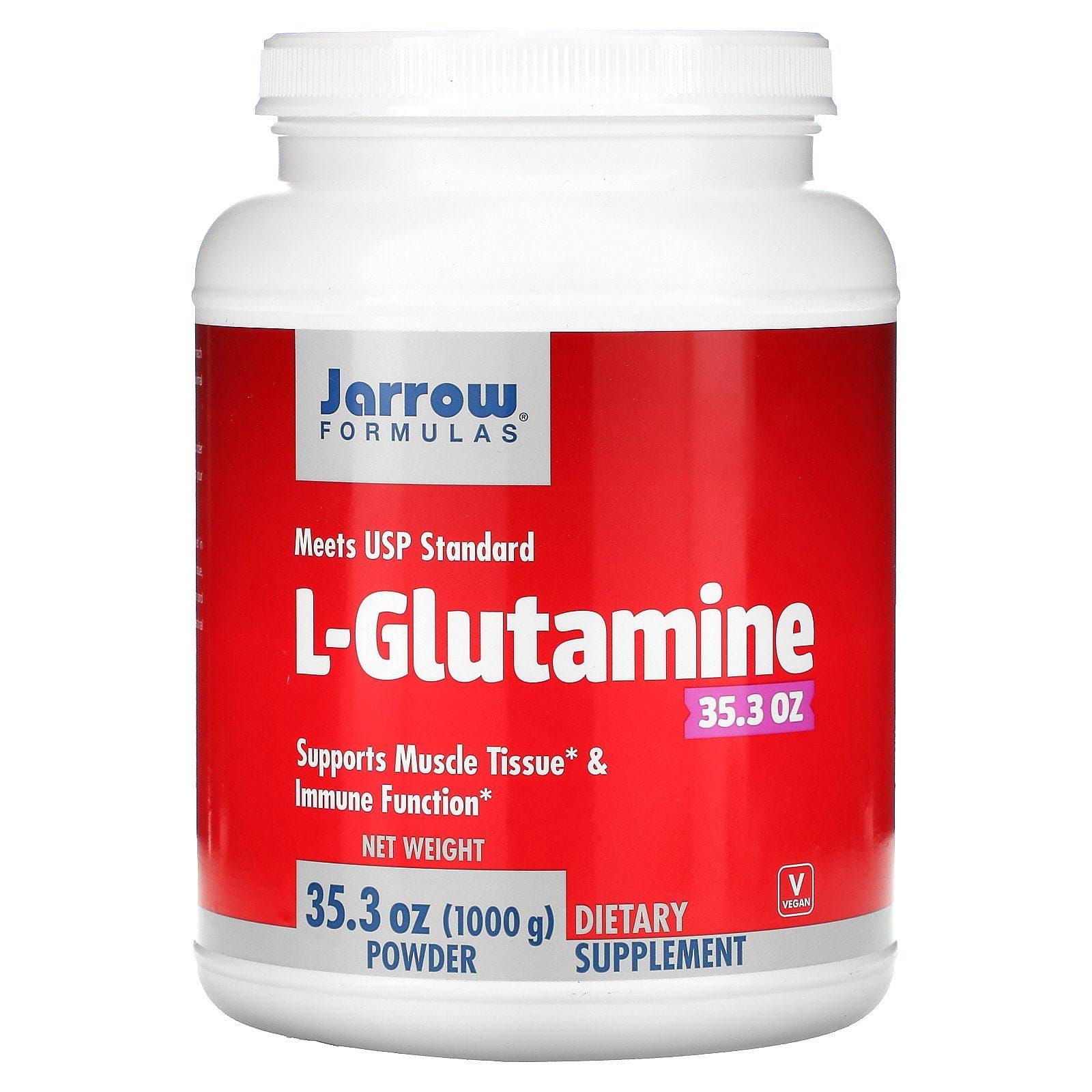 Jarrow Formulas, L-glutamina en polvo, 1000 g (35,3 oz)