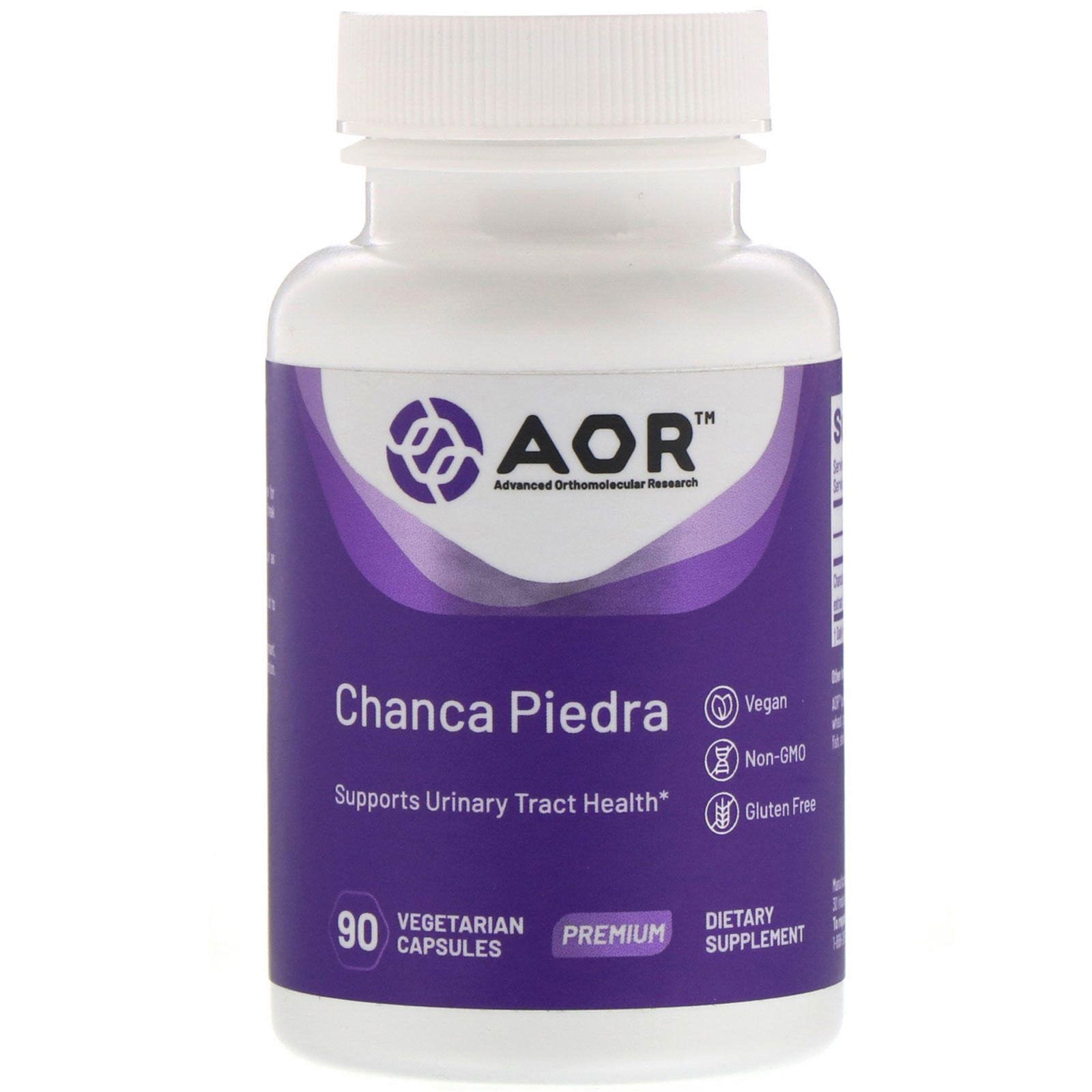 Advanced Orthomolecular Research AOR, Chancapiedra, 90 cápsulas vegetarianas