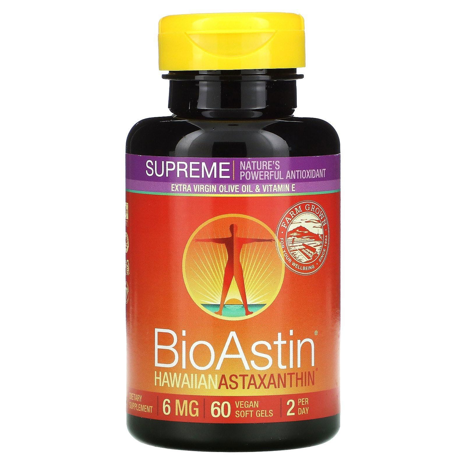 Nutrex Hawaii, BioAstin Supreme, 6 mg, 60 Vegan Soft Gels
