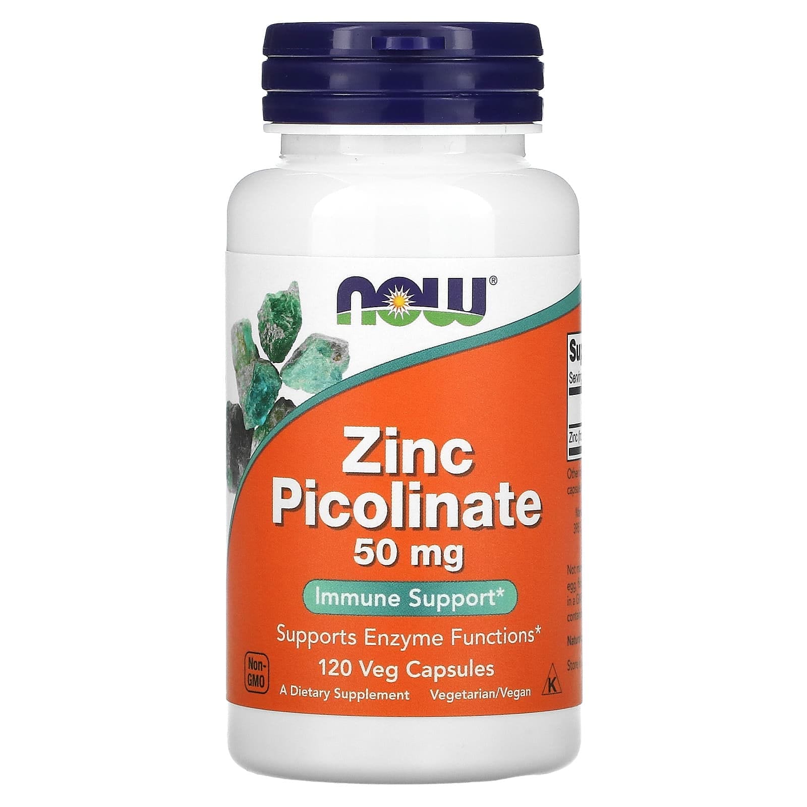 NOW Foods, Picolinato de zinc, 50 mg, 120 cápsulas vegetales
