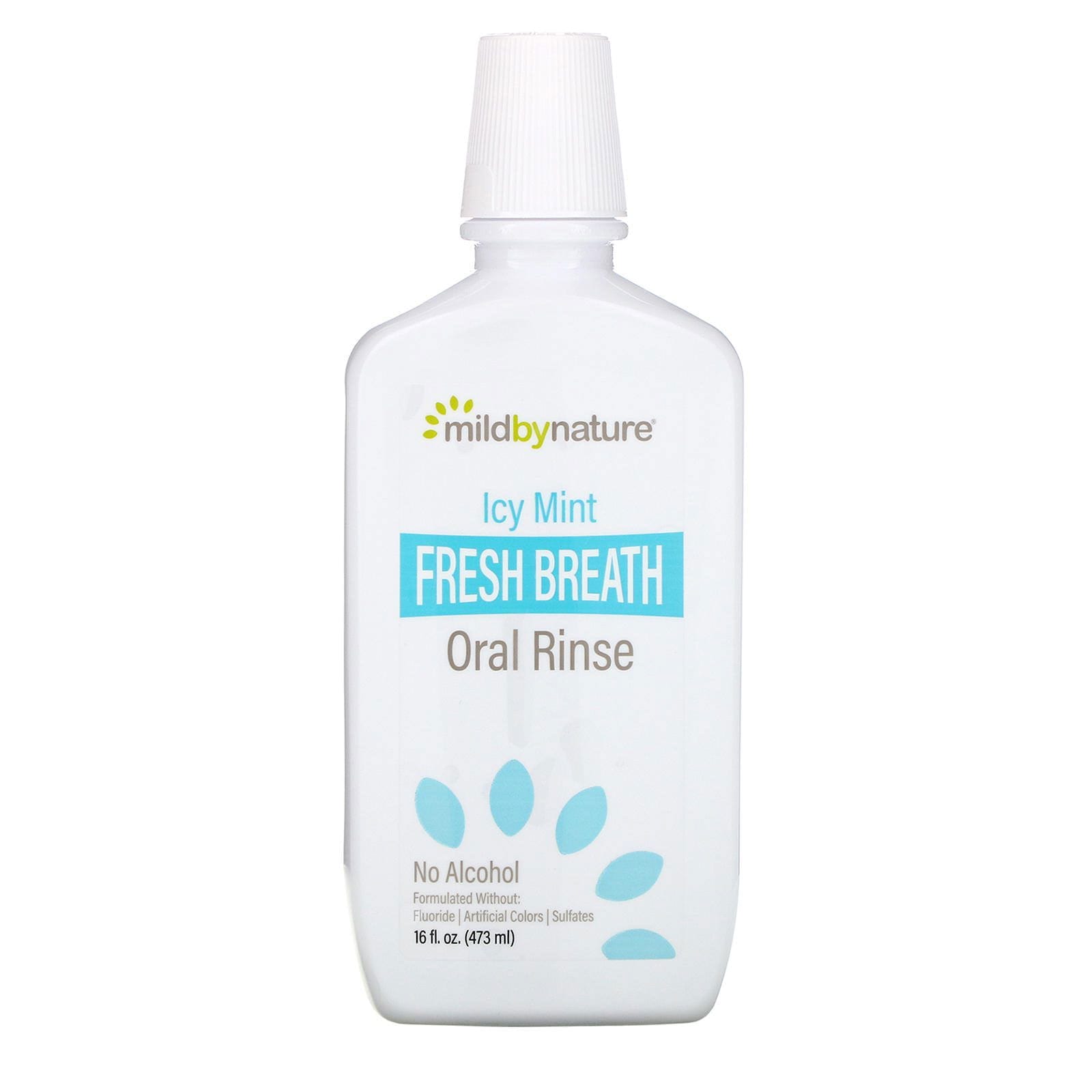 Mild By Nature, Fresh Breath enjuague bucal, Sin alcohol, Menta refrescante, 473 ml (16 oz. líq.)