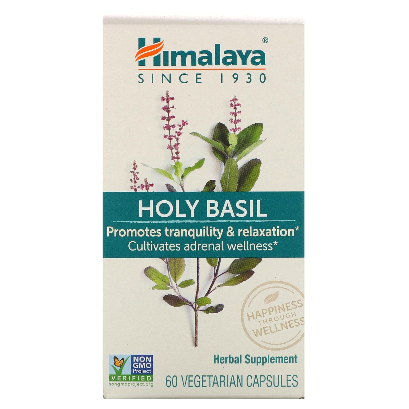 Himalaya, Albahaca Santa, 60 cápsulas vegetarianas