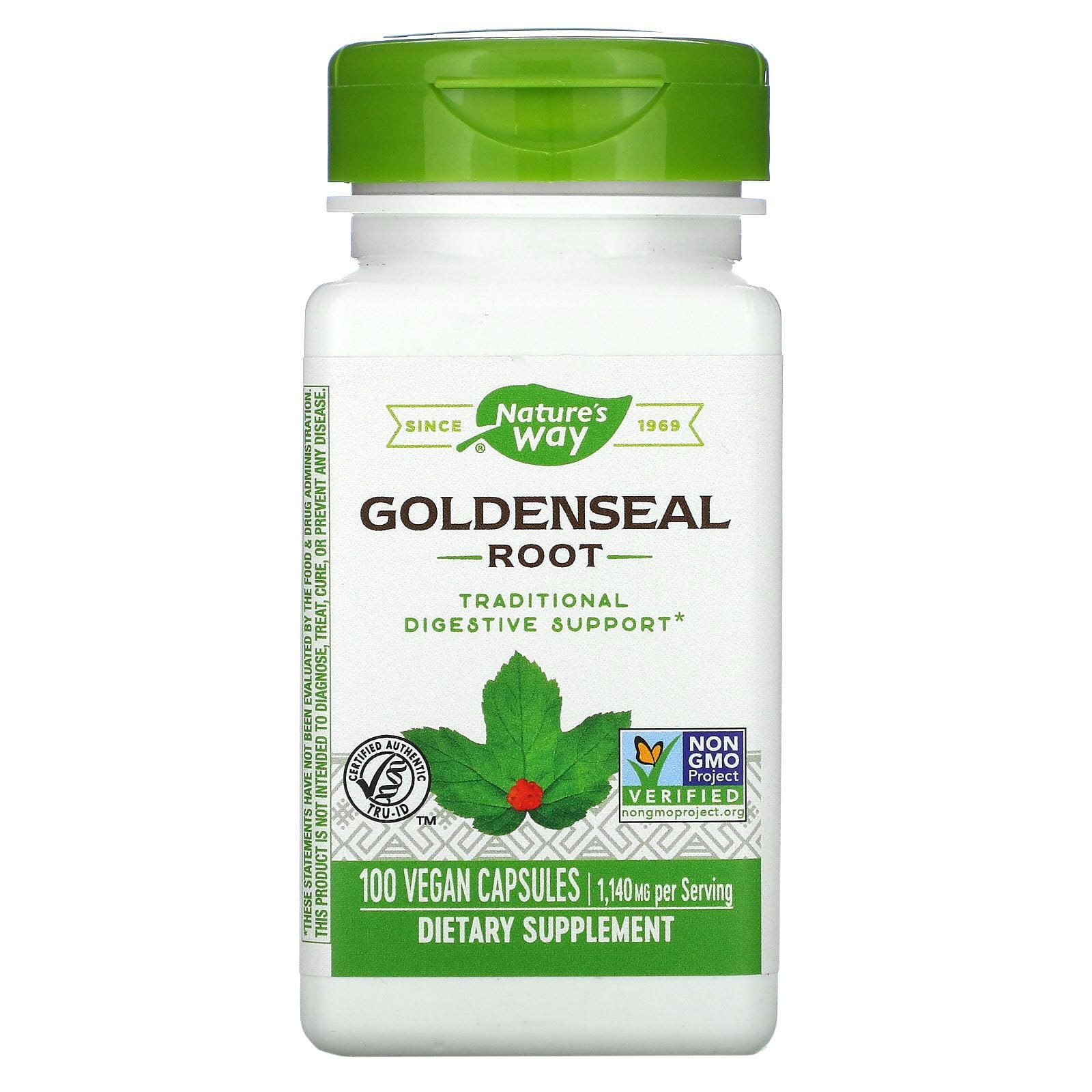 Nature's Way, Goldenseal Root, 1,140 mg, 100 Vegan Capsules