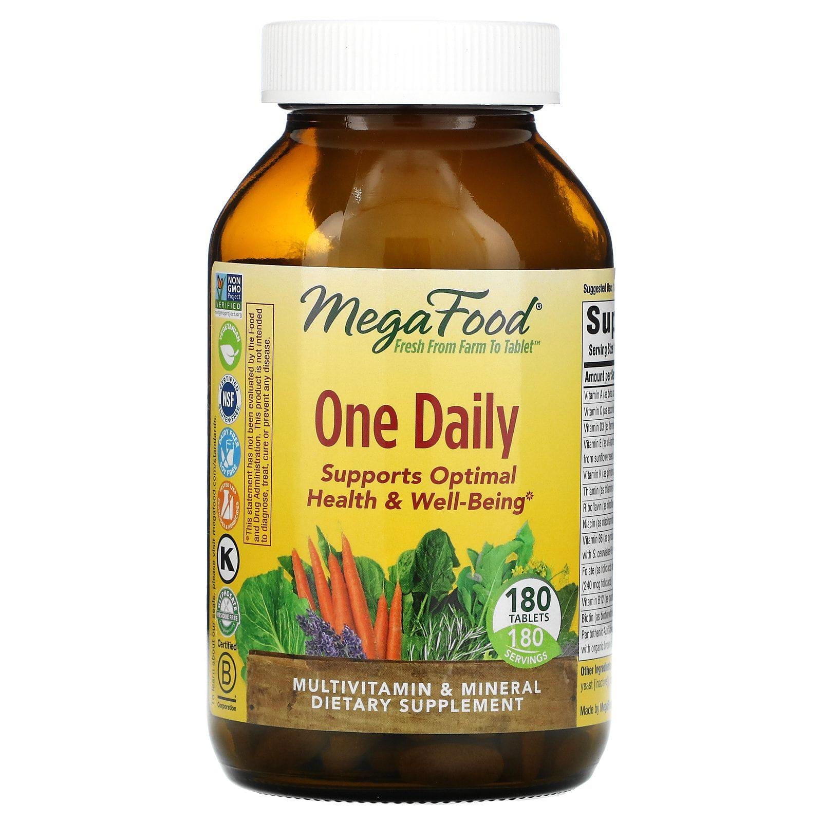 MegaFood, Una al día, 180 Tabletas