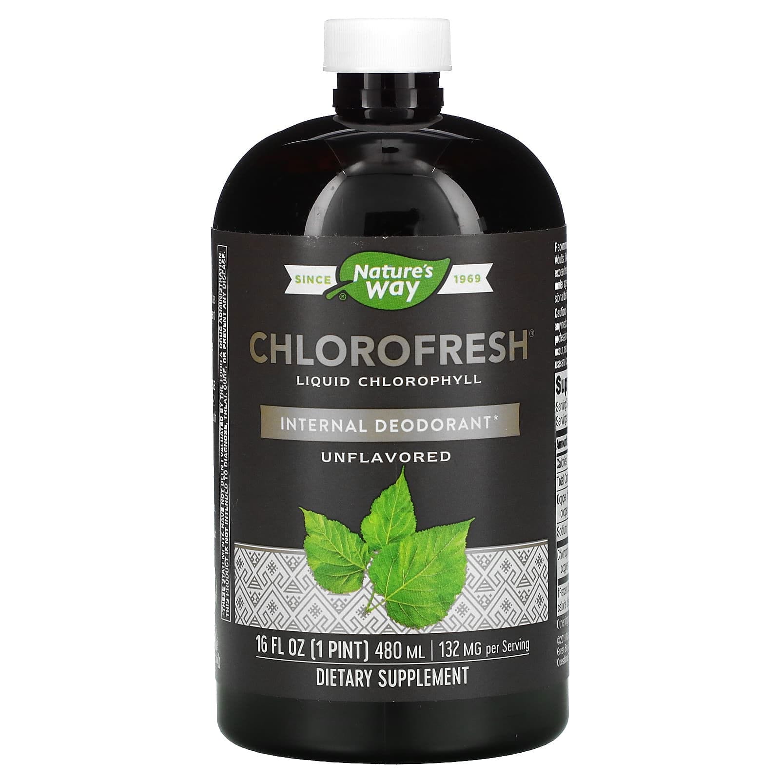 Nature's Way, Chlorofresh, Clorofila líquida, Sin sabor, 480 ml (16 oz. líq.)