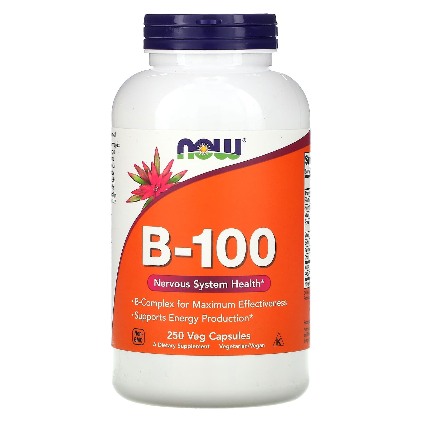 NOW Foods, B-100, 250 cápsulas vegetarianas