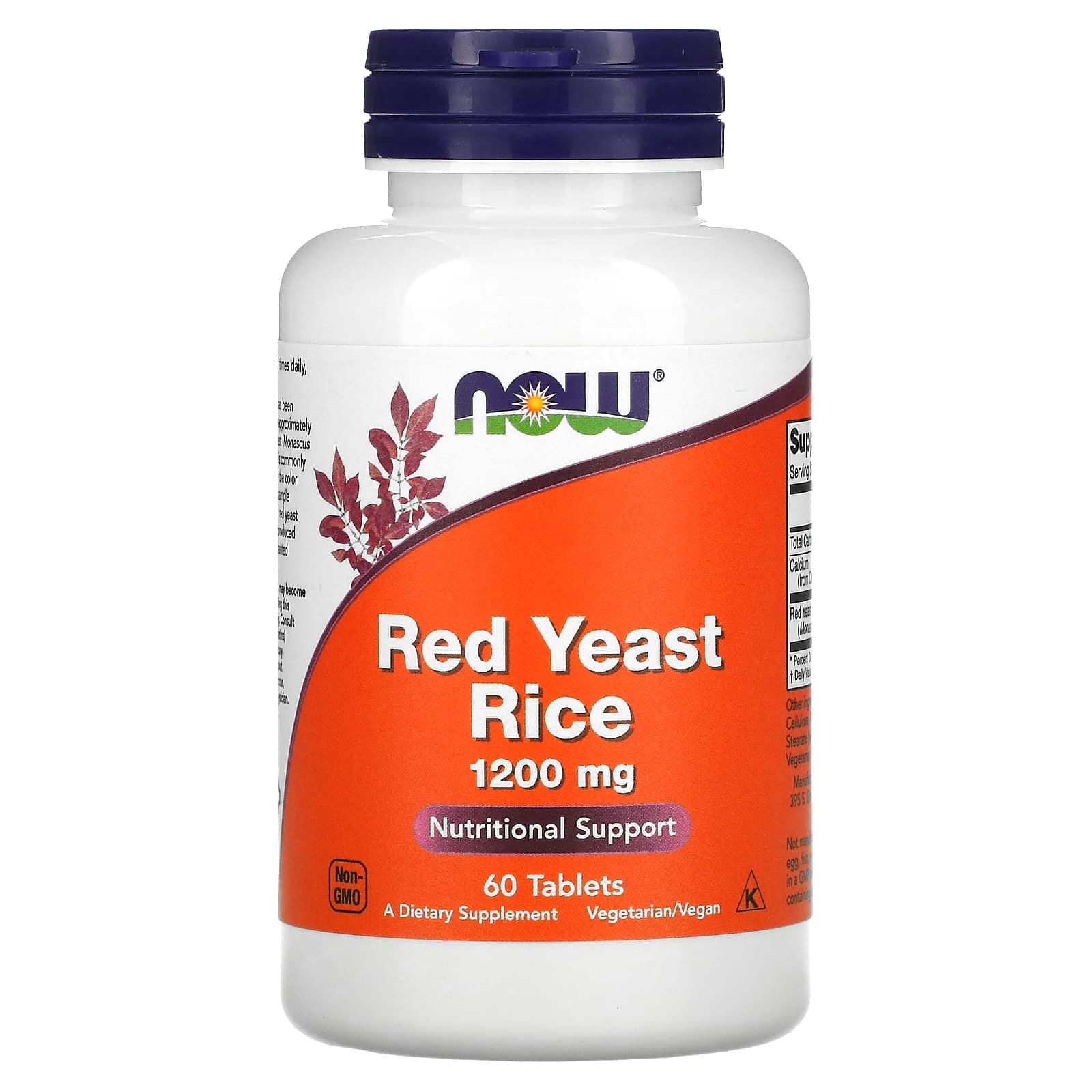 NOW Foods, Arroz de levadura roja, 1200 mg, 60 comprimidos