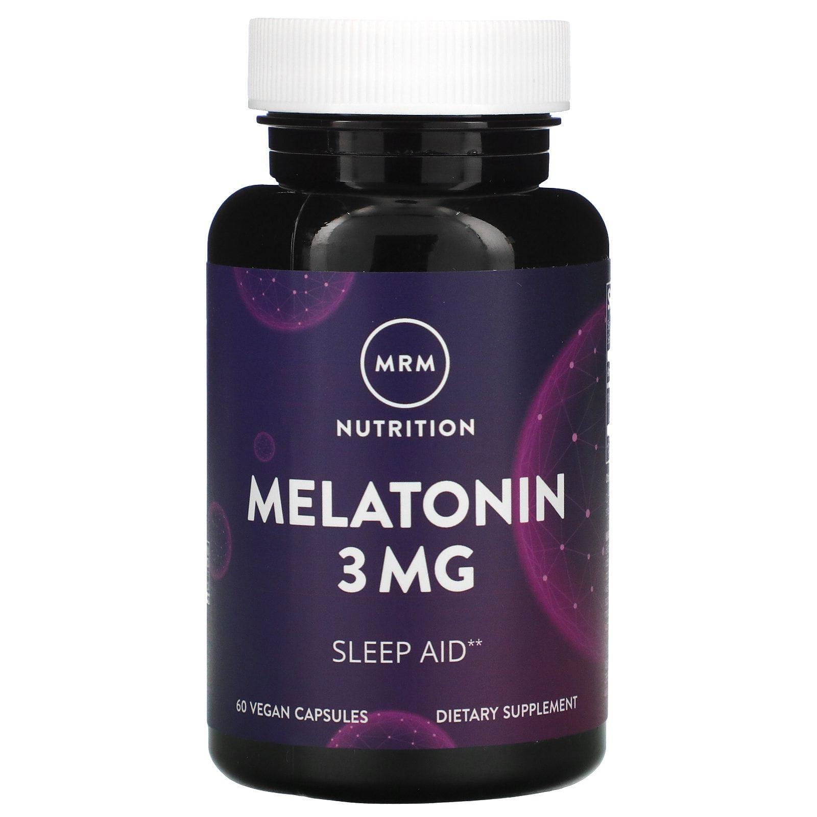 MRM, Melatonina, 3 mg, 60 cápsulas veganas