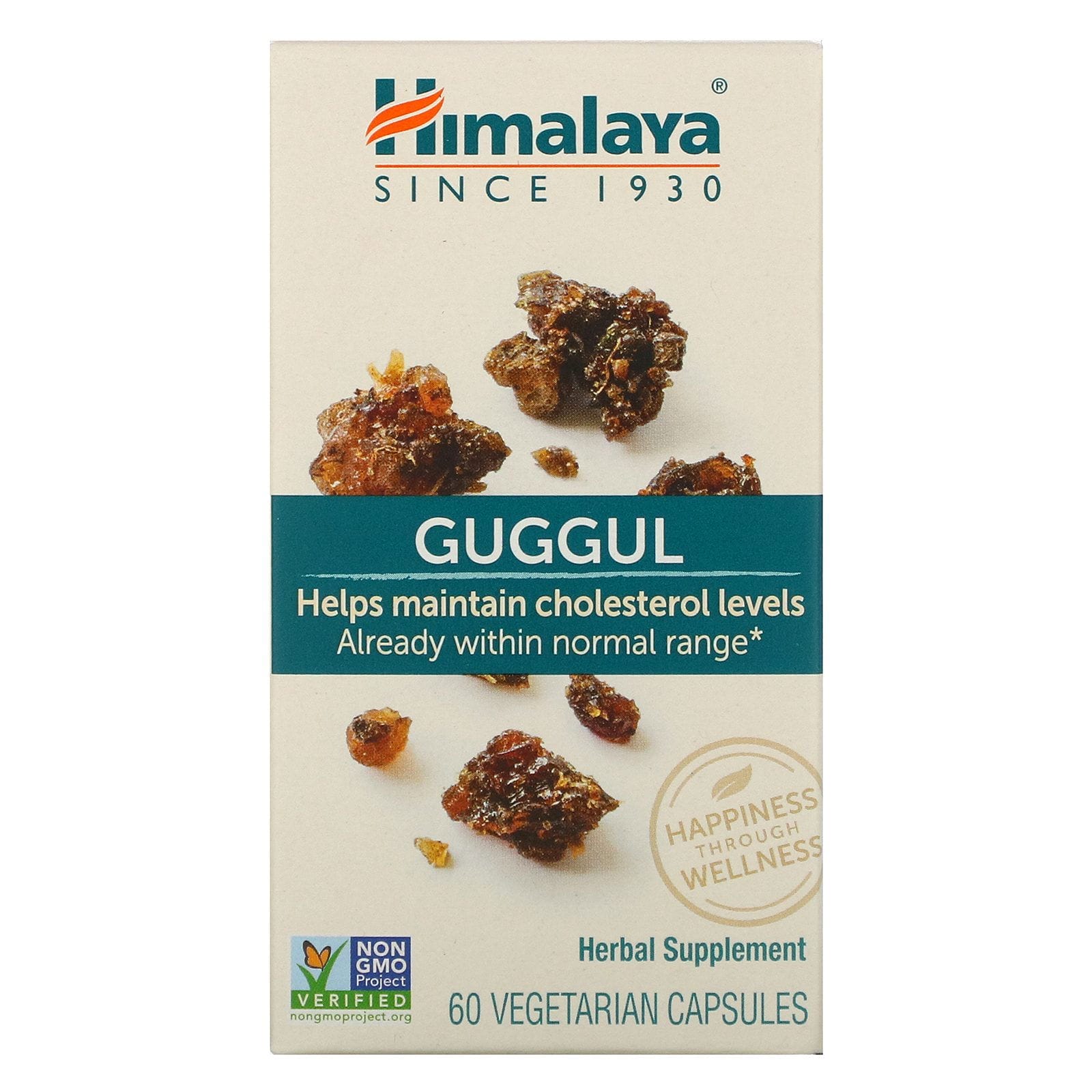 Himalaya, Guggul, 60 cápsulas vegetarianas