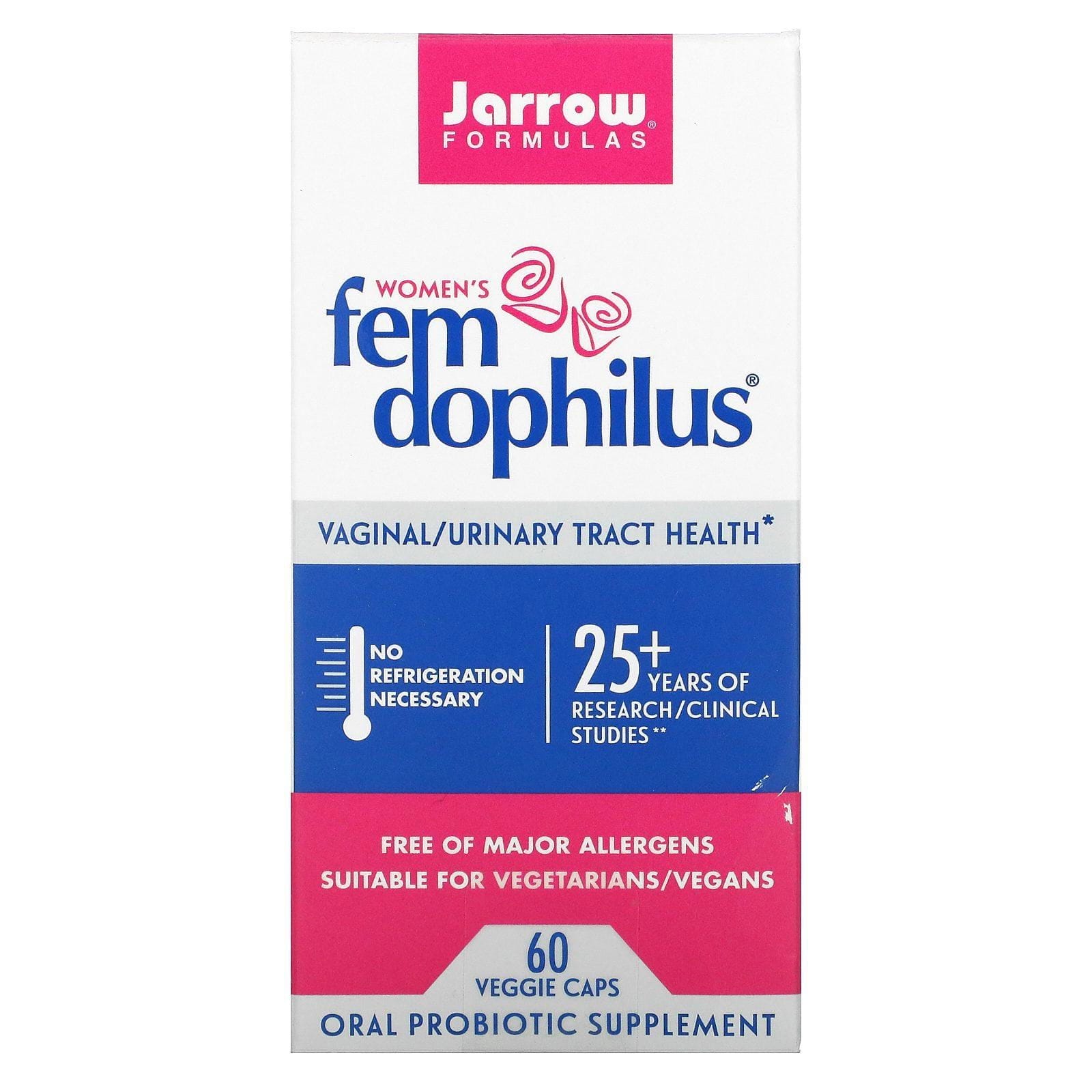 Jarrow Formulas, Fem-Dophilus para mujeres, 60 cápsulas vegetales