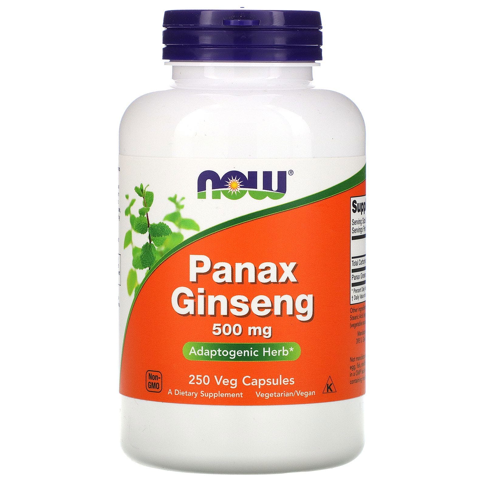 Now Foods, Panax Ginseng, 500 mg, 250 Veg Capsules