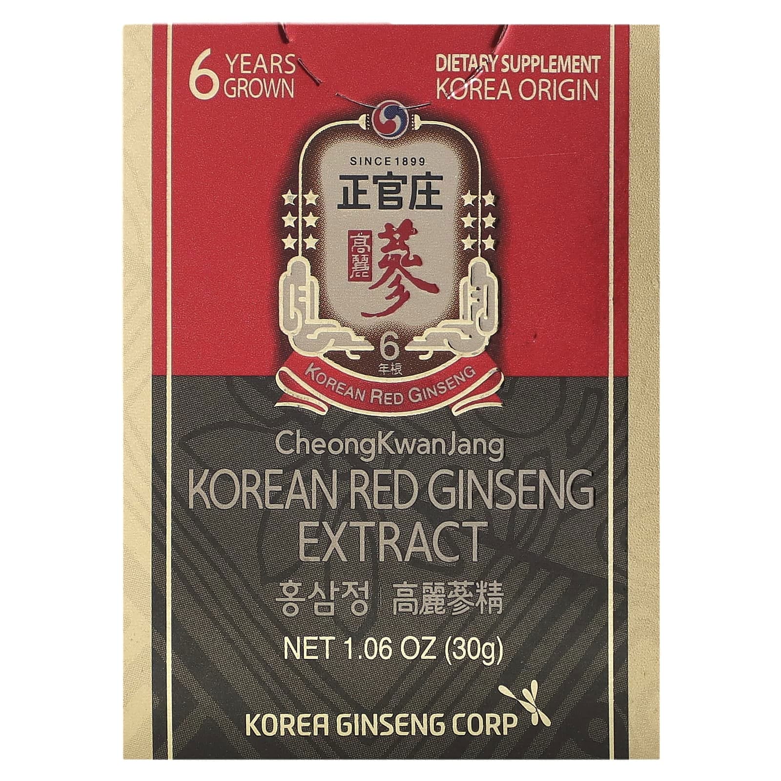 CheongKwanJang, Extracto de ginseng rojo coreano, 30 g (1,06 oz)