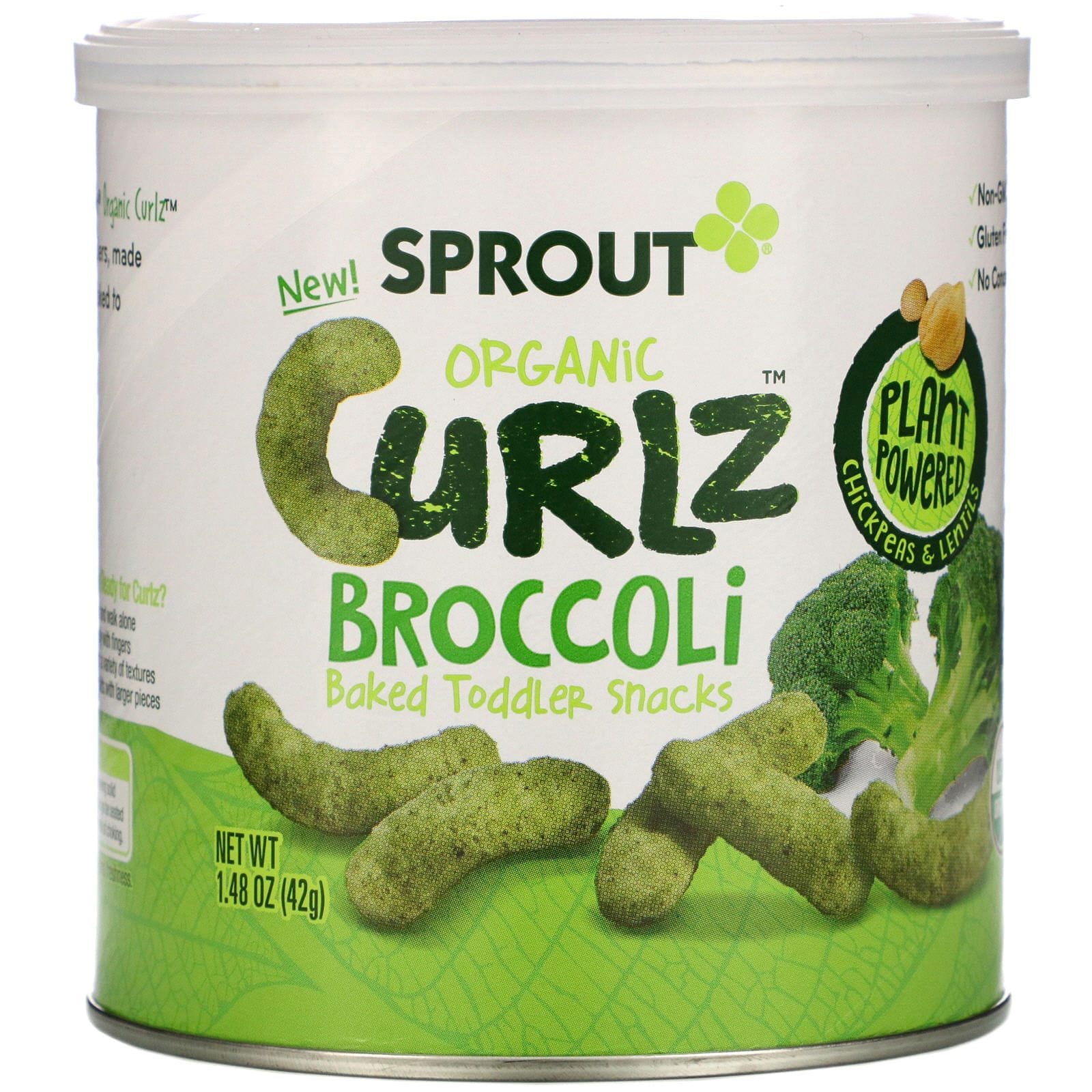 Sprout Organic, Curlz, Brócoli, 1.48 oz (42 g)