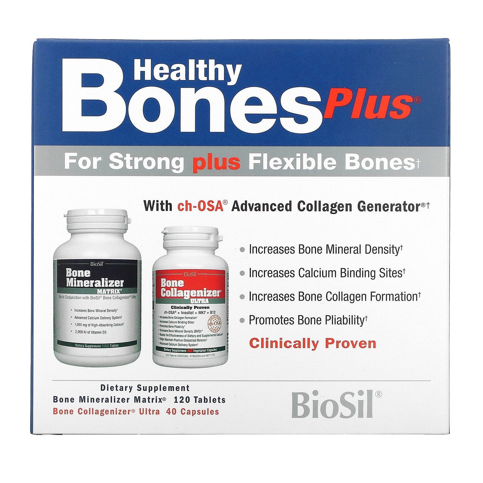 BioSil by Natural Factors, Healthy Bones Plus, Two-Part Program