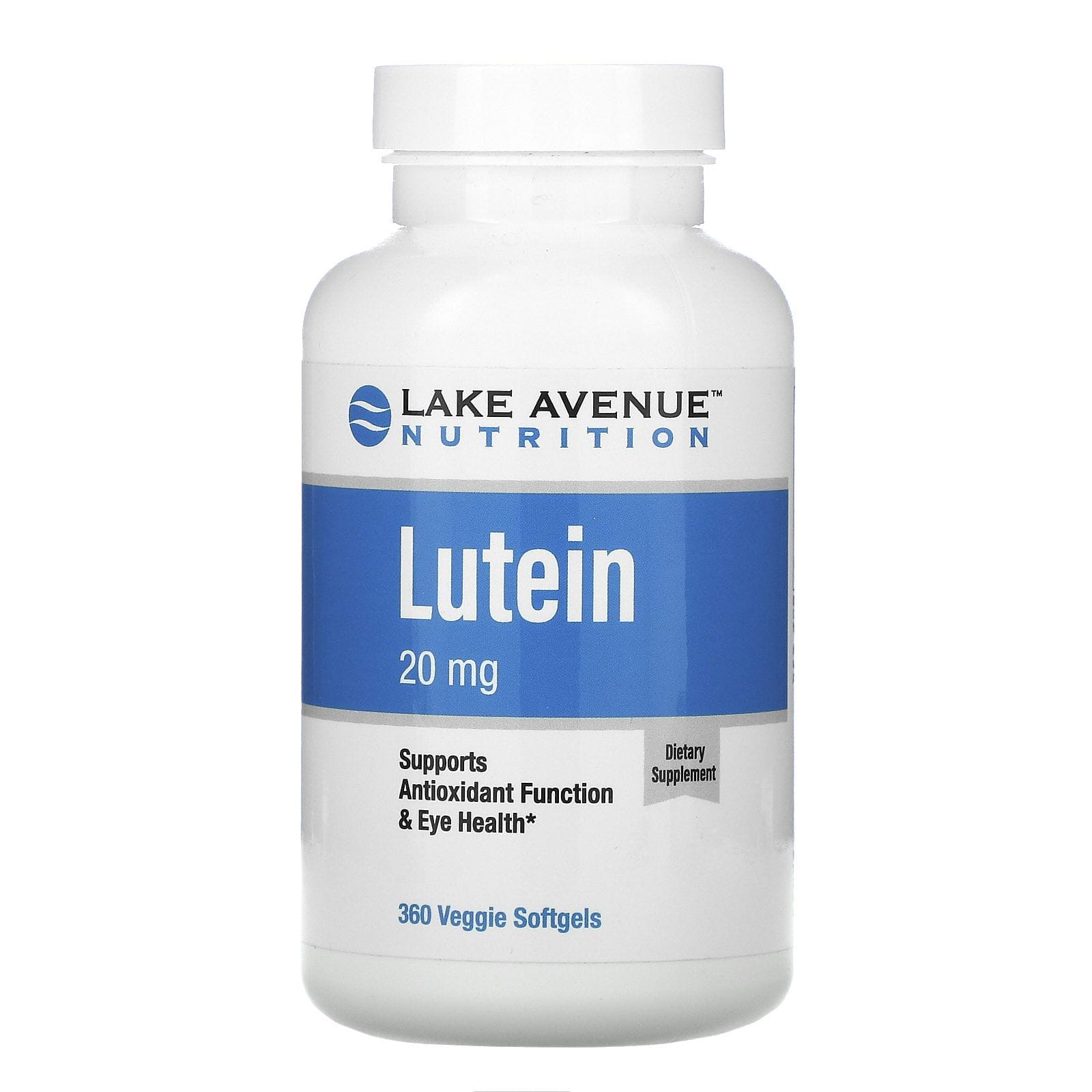 Lake Avenue Nutrition, Luteína, 20 mg, 360 cápsulas blandas vegetales
