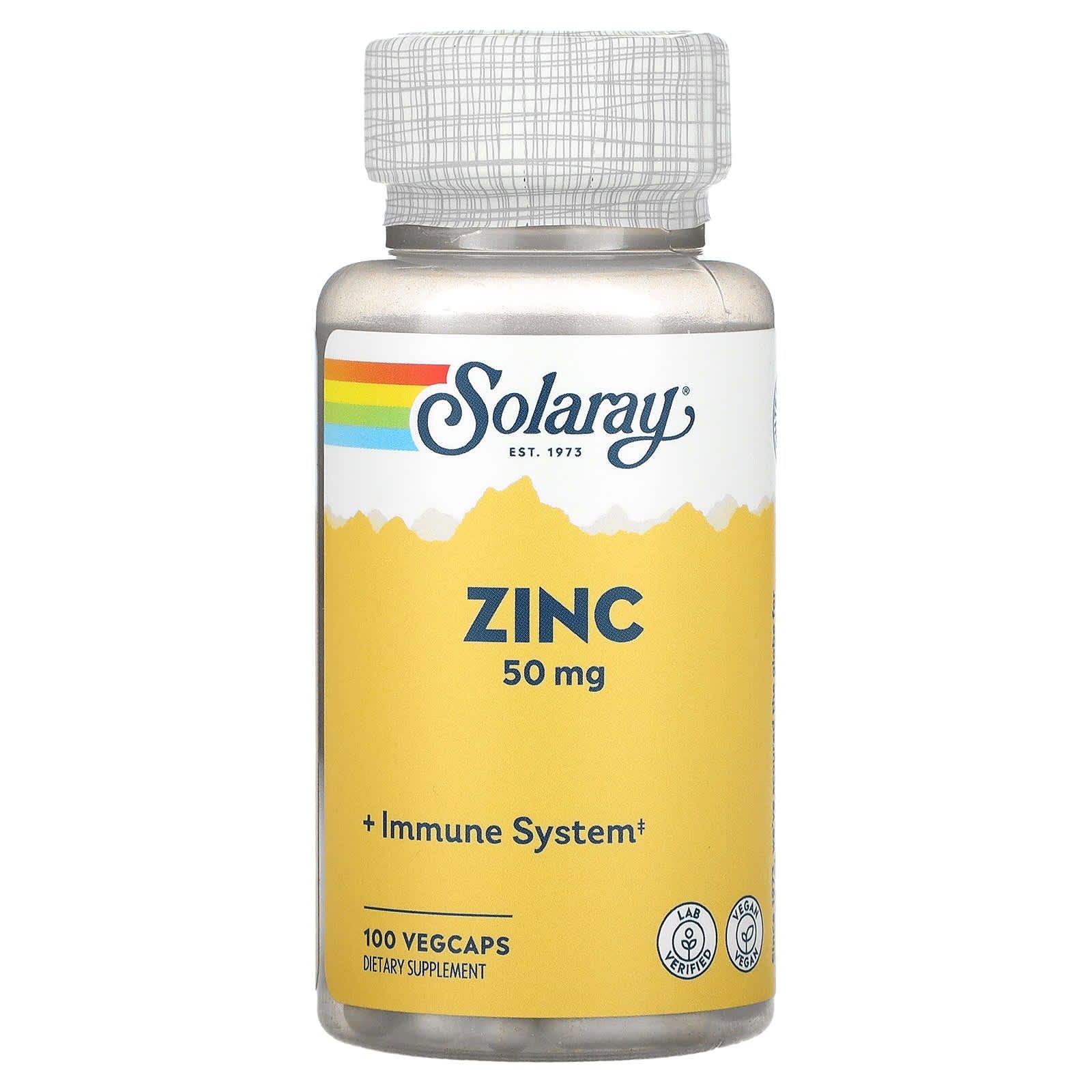 Solaray, Zinc, 50 mg, 100 cápsulas vegetales