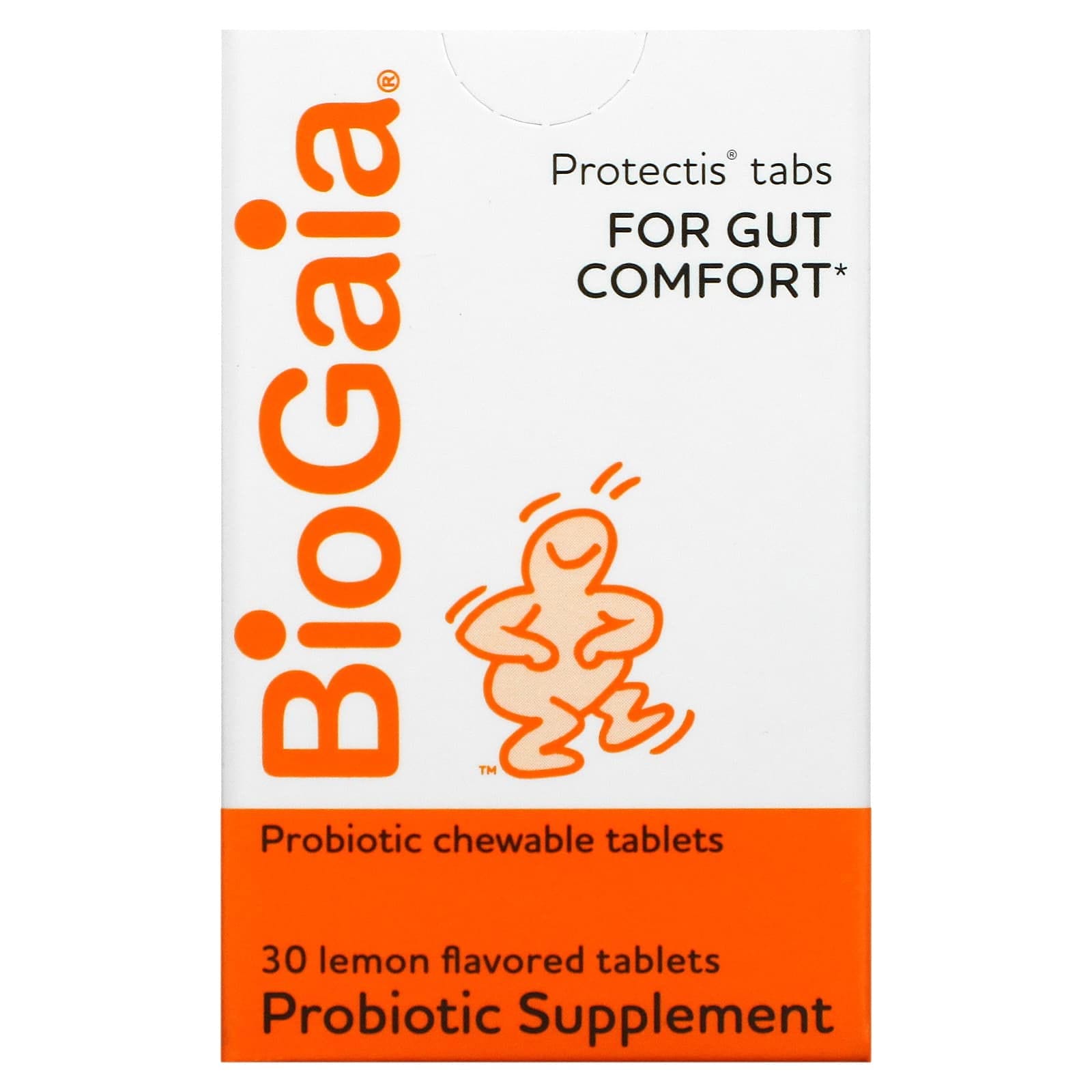 BioGaia, Suplemento probiótico, Limón, 30 comprimidos masticables