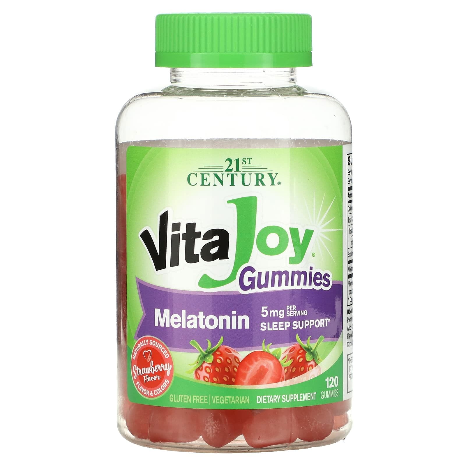 21st Century, Gomitas con melatonina VitaJoy, 2.5 mg, 120 gomitas