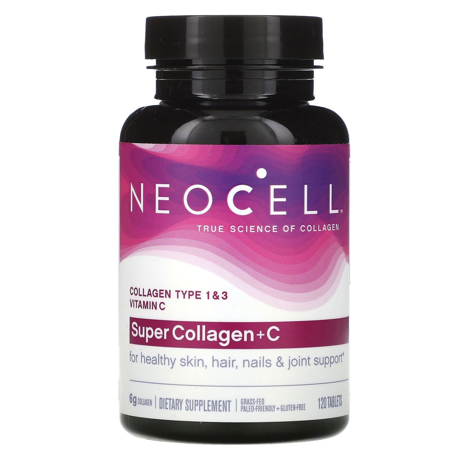 Neocell, Super Collagen con vitamina C, 120 comprimidos