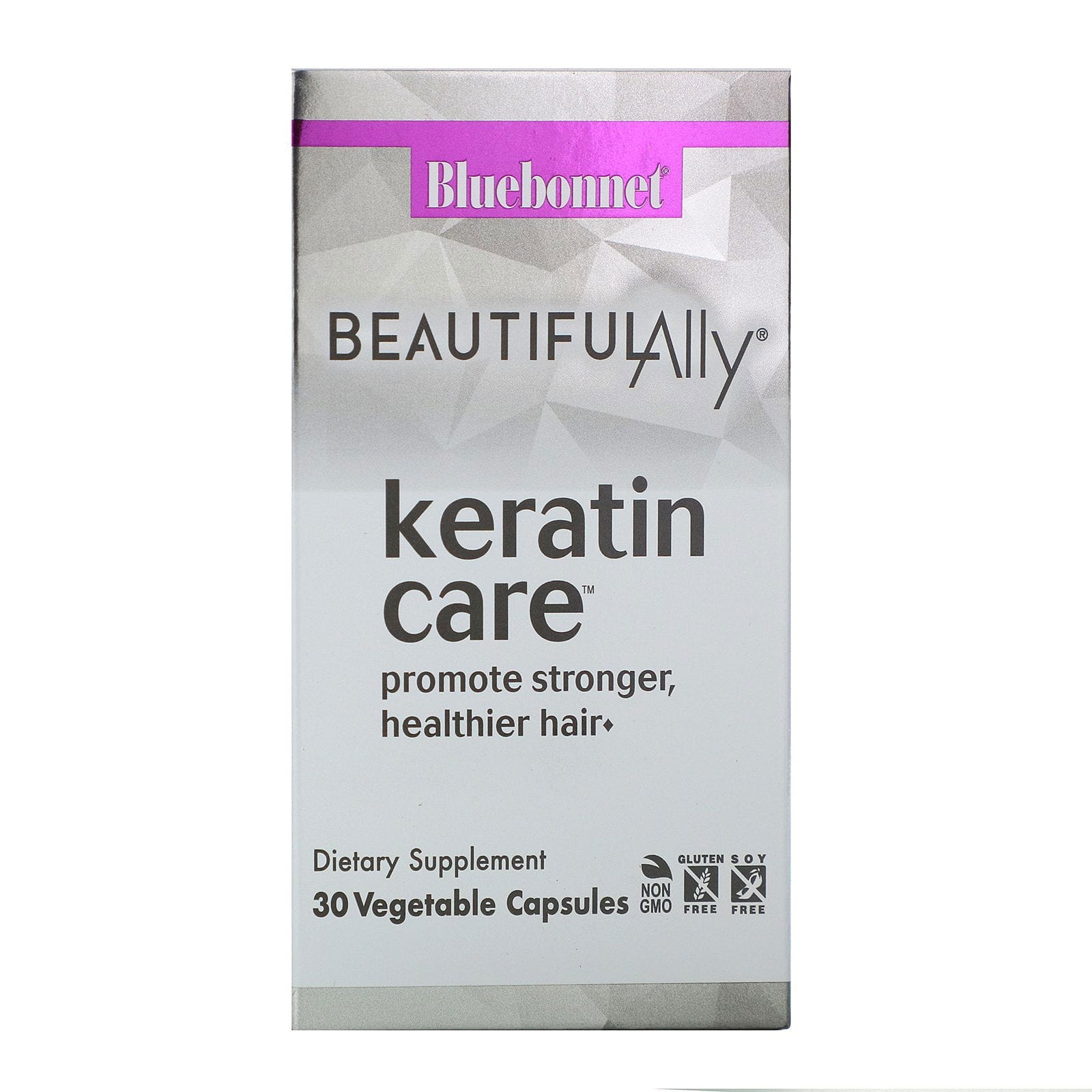 Bluebonnet Nutrition, Beautiful Ally, cuidado con queratina, 30 cápsulas vegetarianas