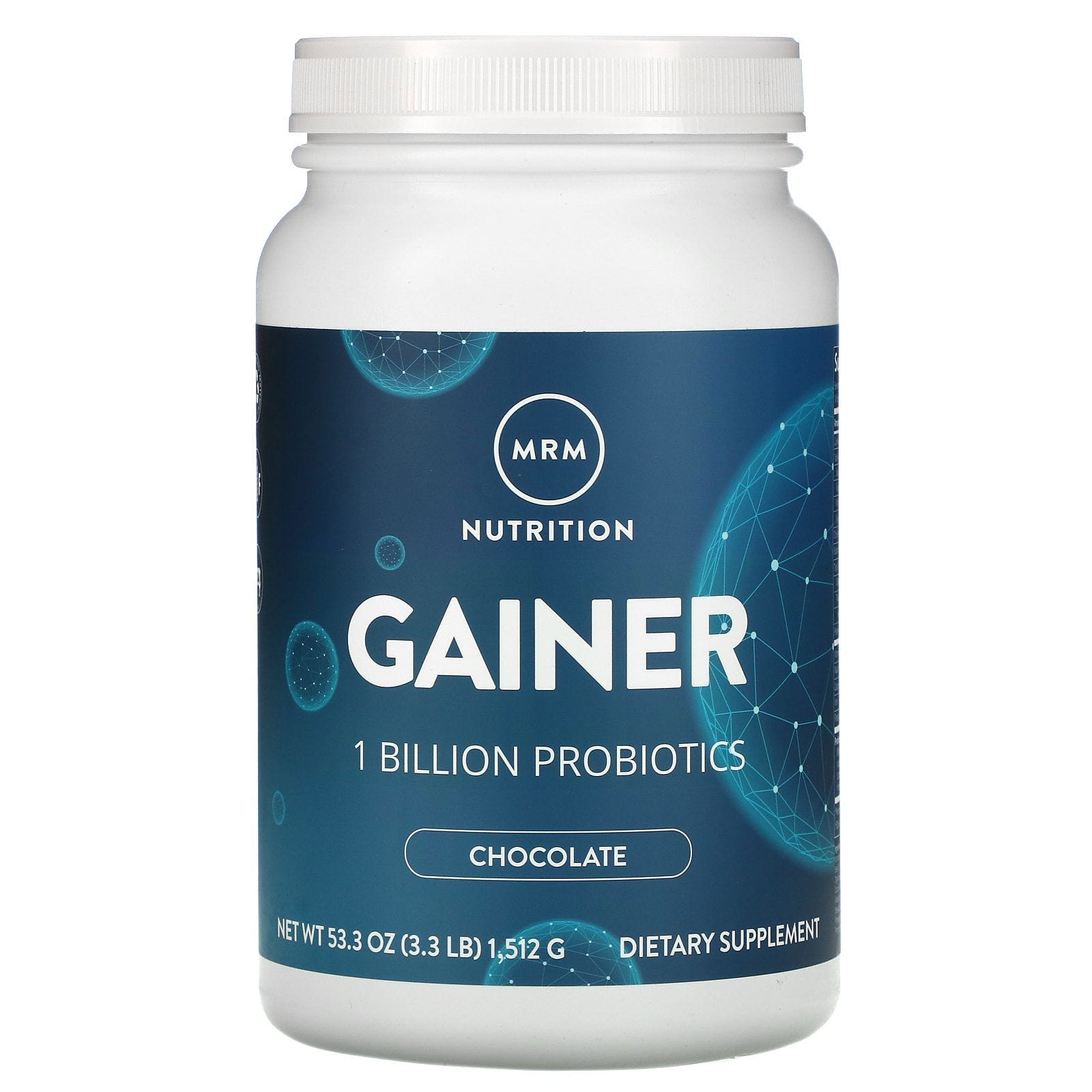 MRM, Nutrition, Aumentador con 1000 millones de probióticos, Chocolate, 1512 g (3,3 lb)