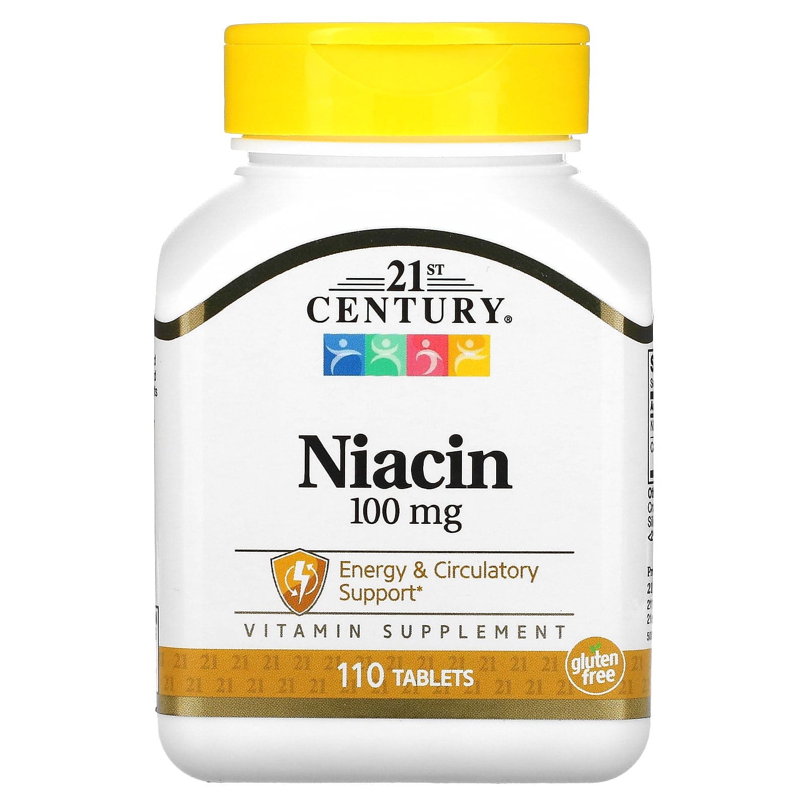 21st Century, Niacina, 100 mg, 110 comprimidos