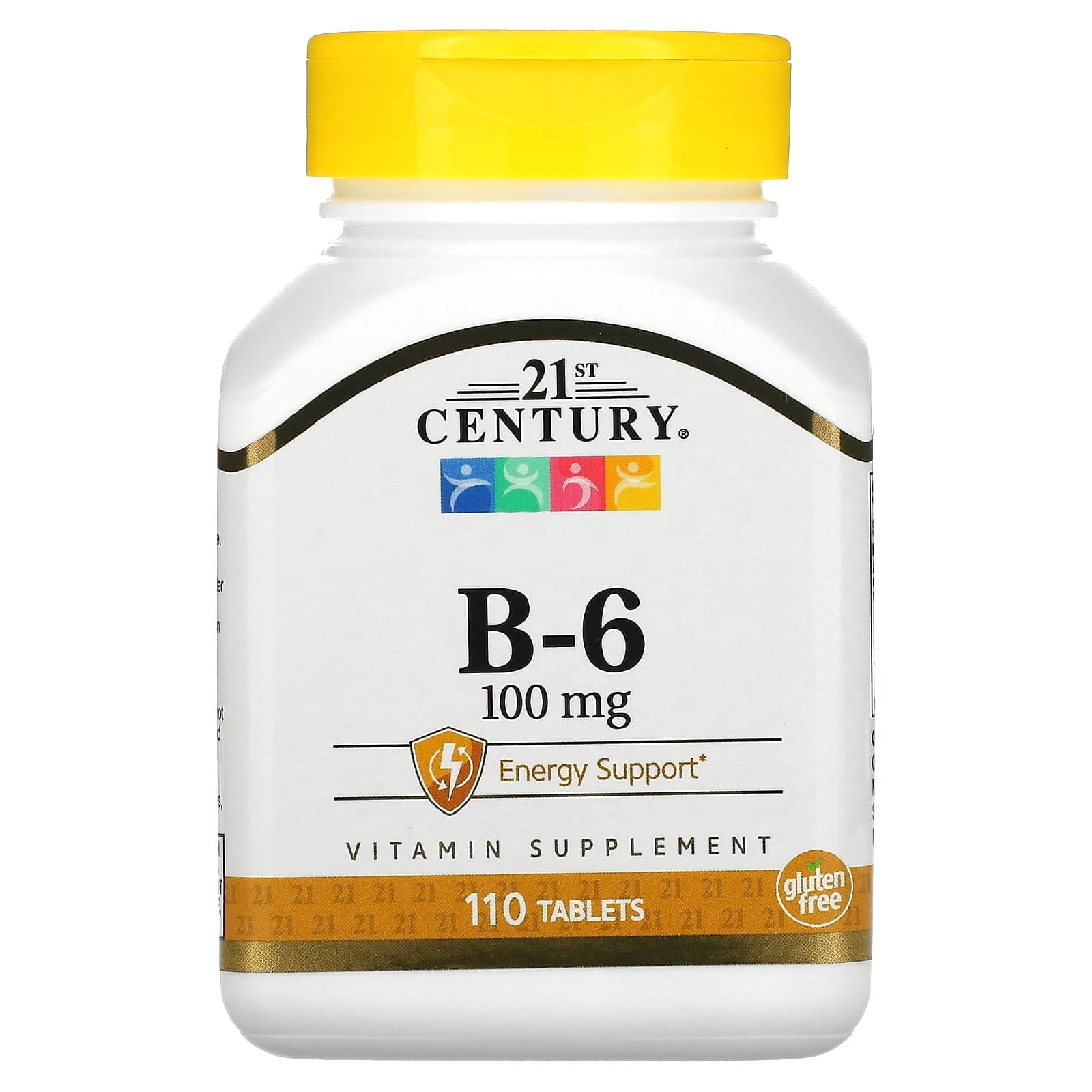 21st Century, Vitamina B6, 100 mg, 110 comprimidos