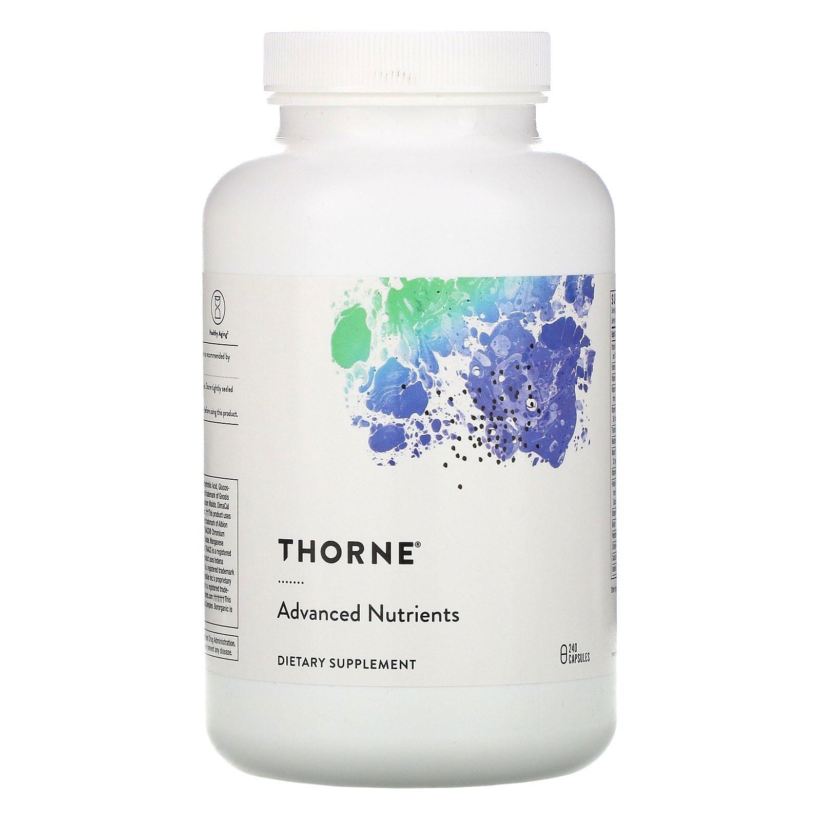 Thorne Research, Nutrientes avanzados, 240 cápsulas